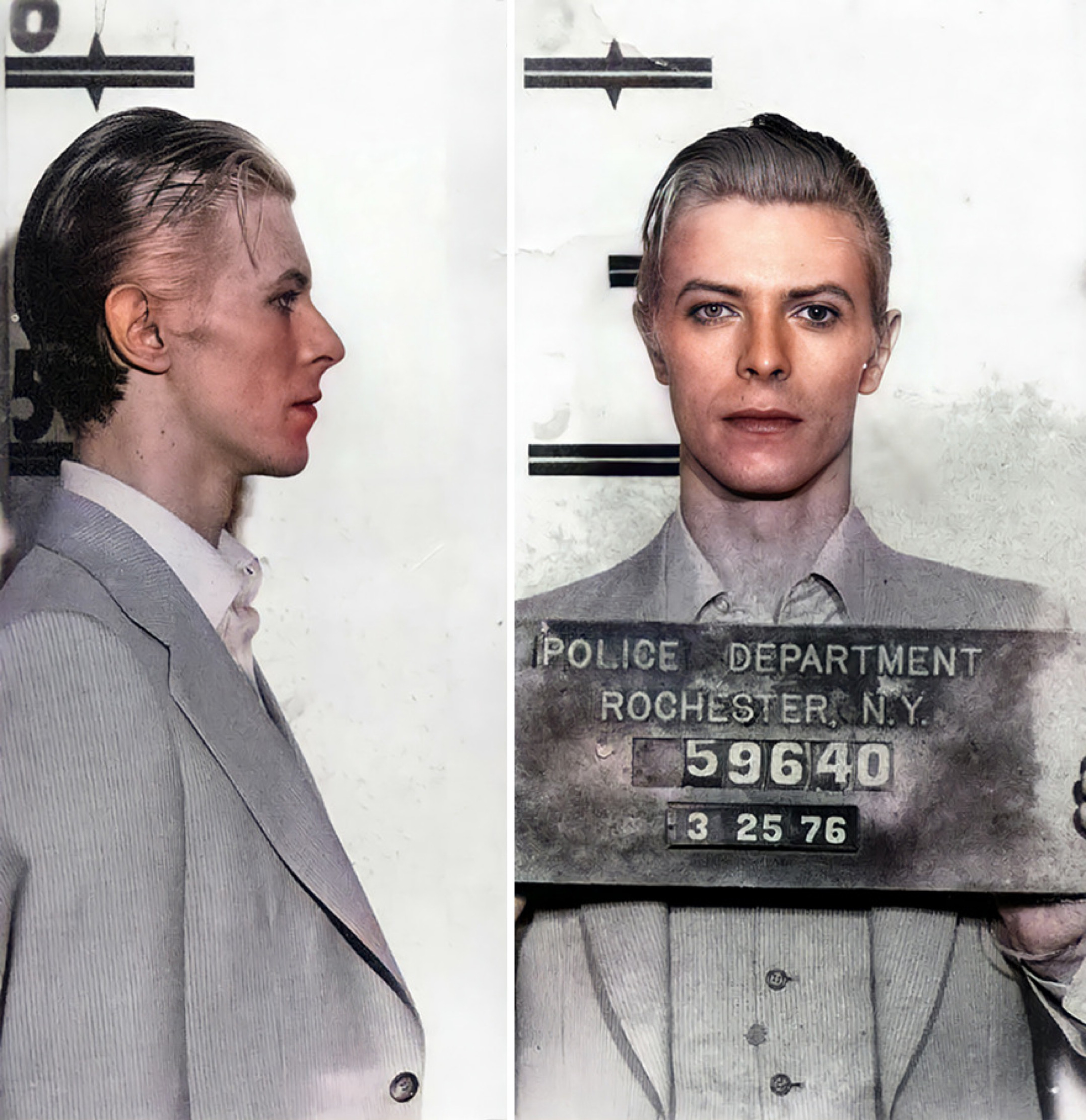 Jason Baker a colorisé cette photo de David Bowie de 1976. 