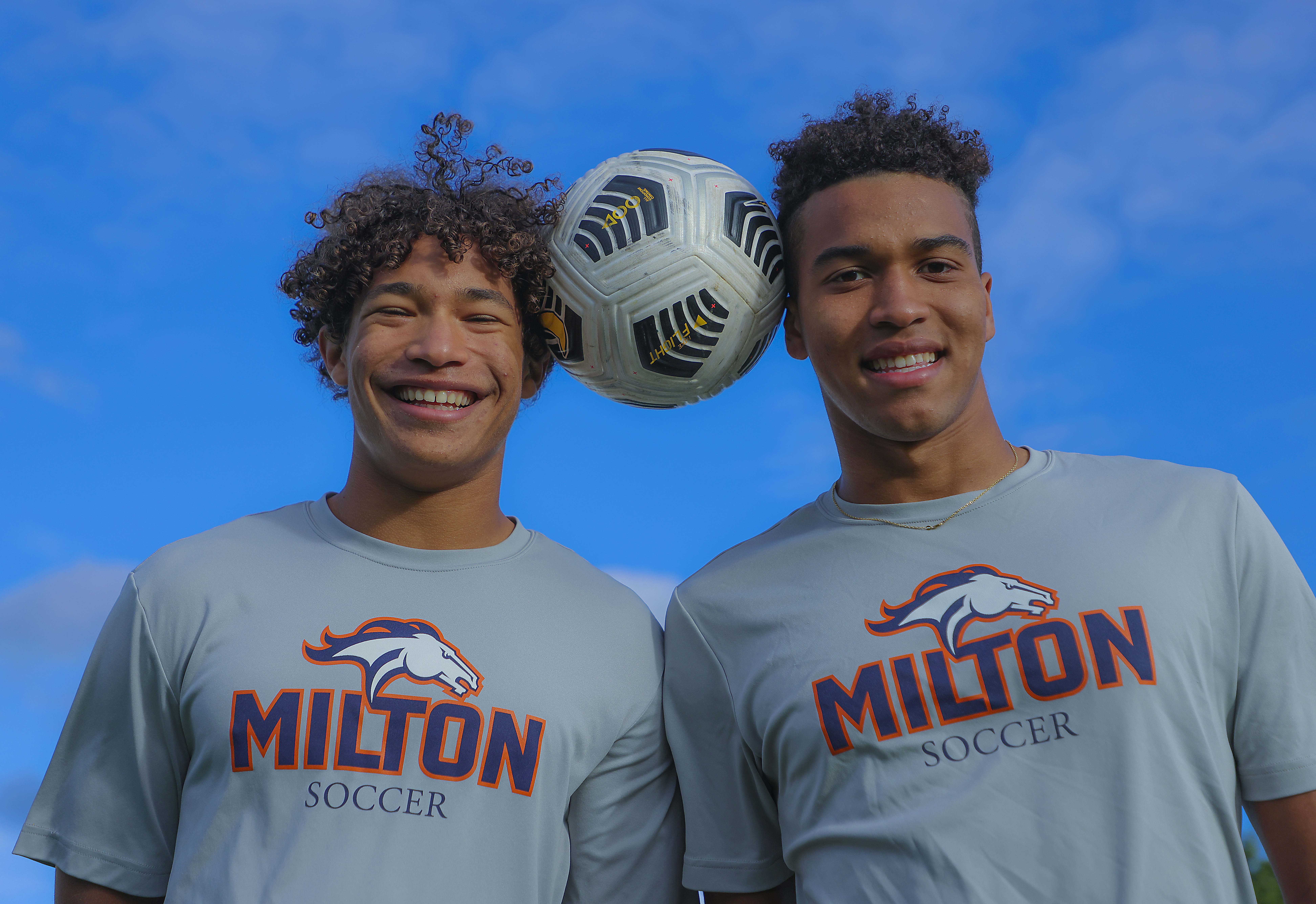 Zac Sardi-Santos (left) and Henri Richter: Newton natives, Milton Academy stars, and All-Americans.