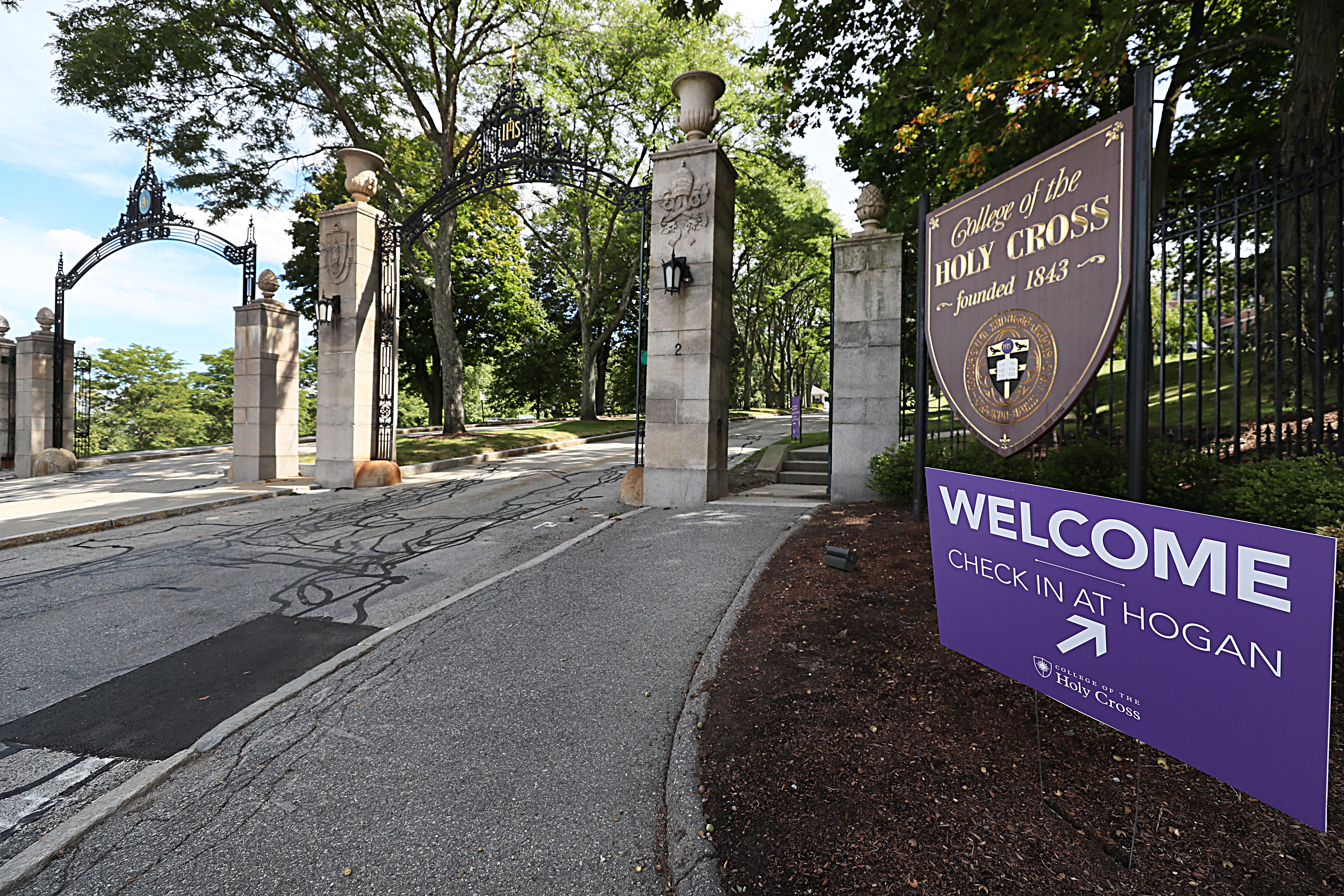 Holy Cross's campus.