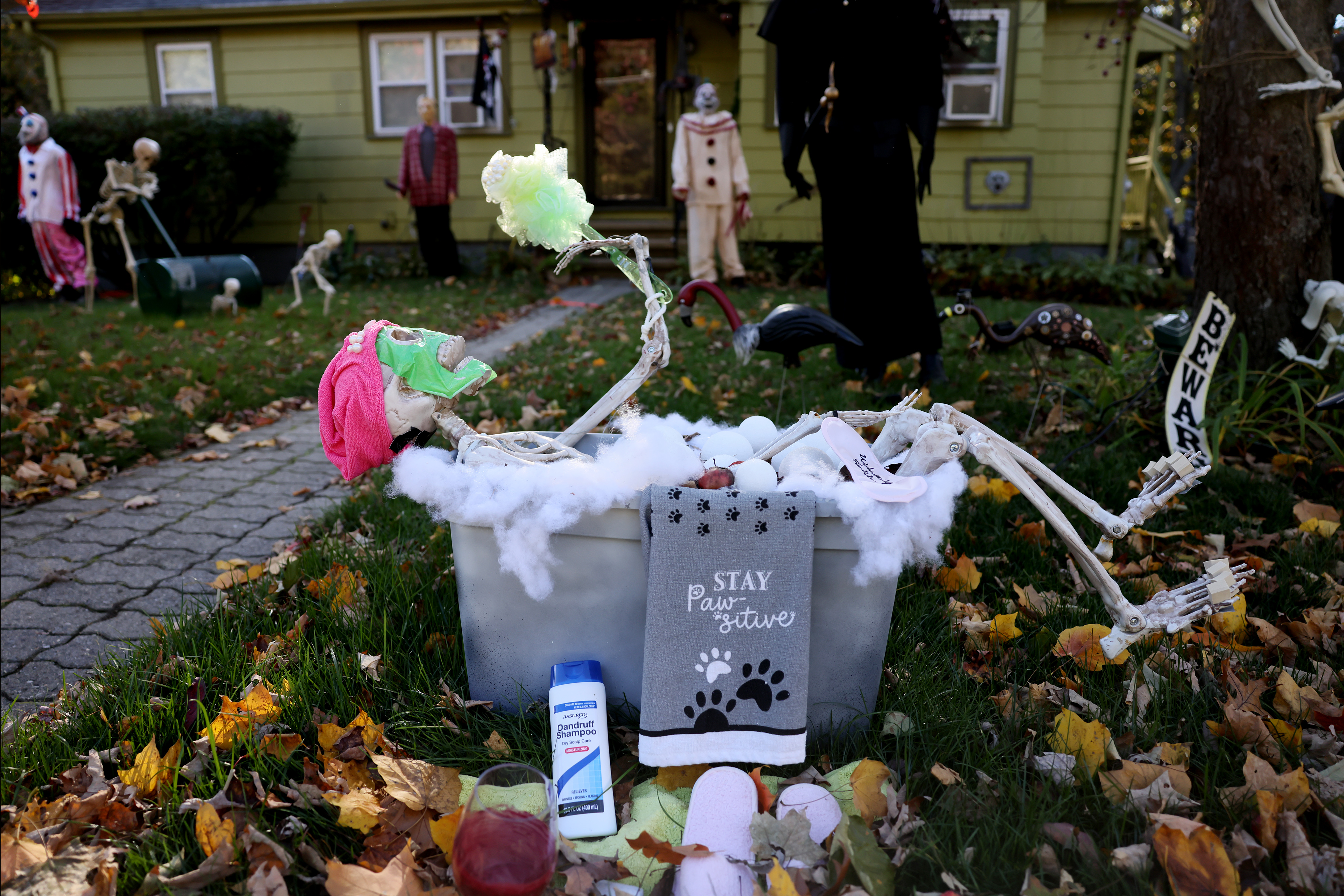 Turbocharged Halloween decorations have taken over yards around ...