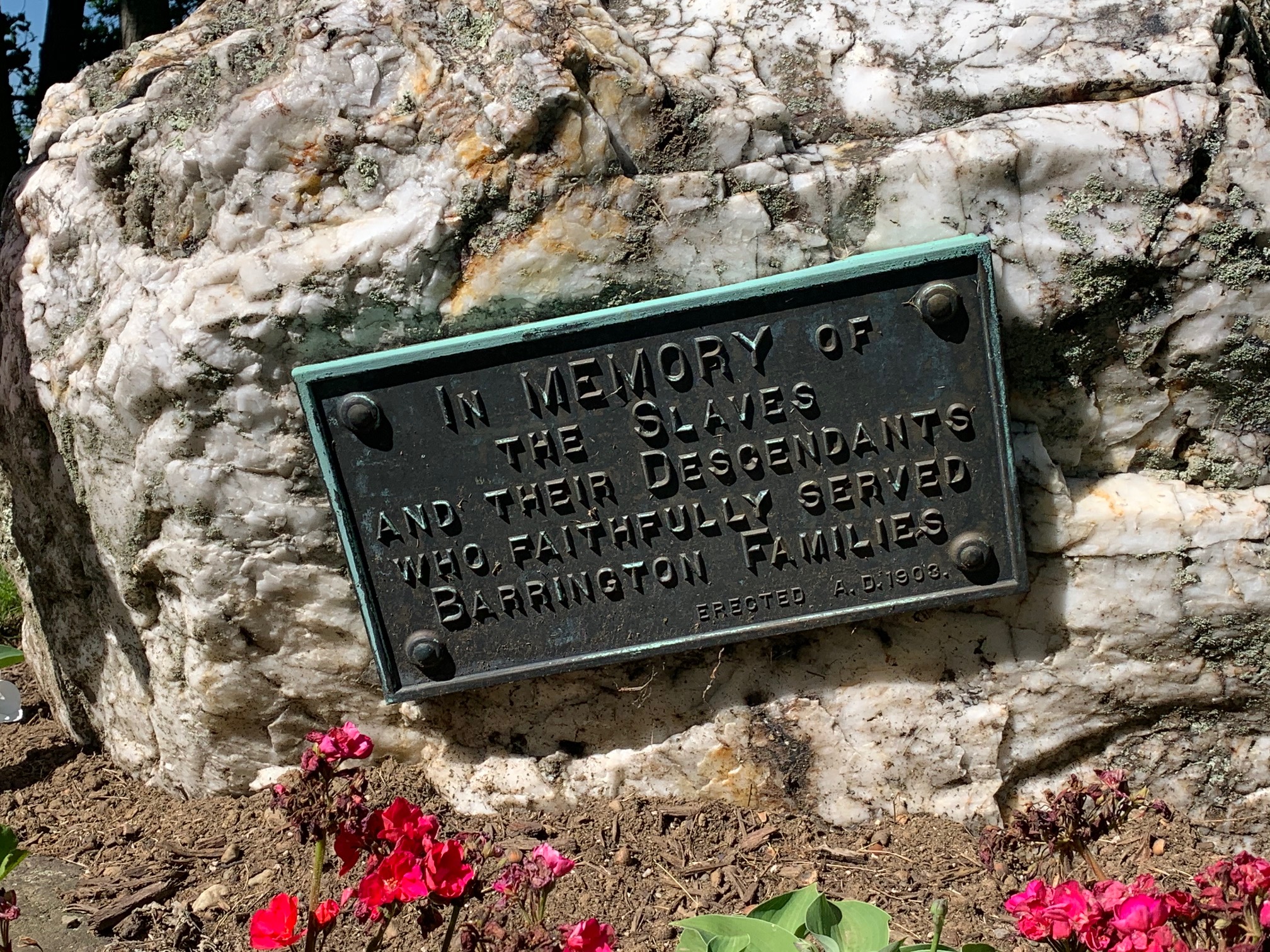 Memorial at Prince's Hill Cemetery in Barrington, R.I.