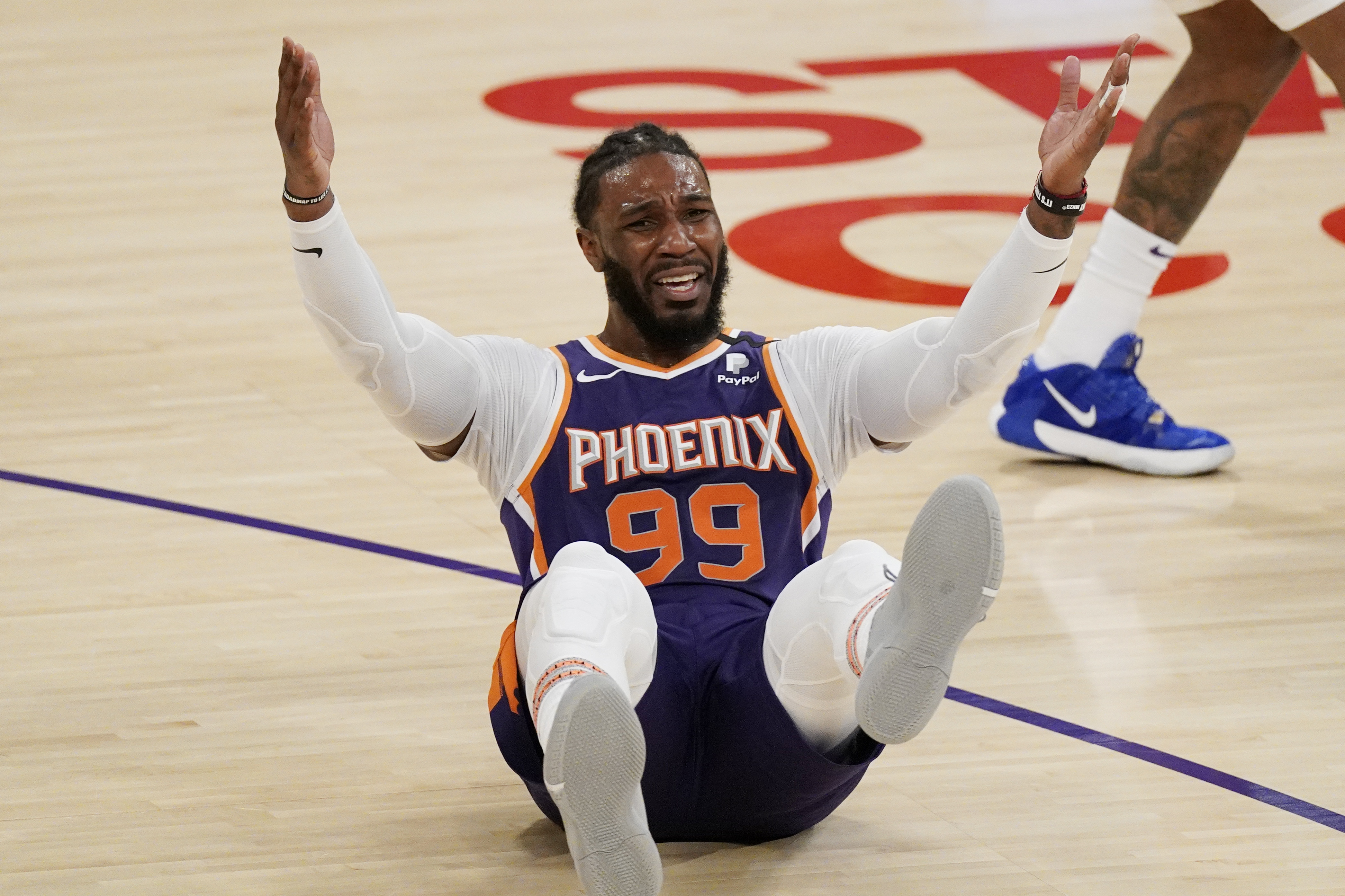 Phoenix's Jae Crowder isn't shy when it comes to lobbying for a call.