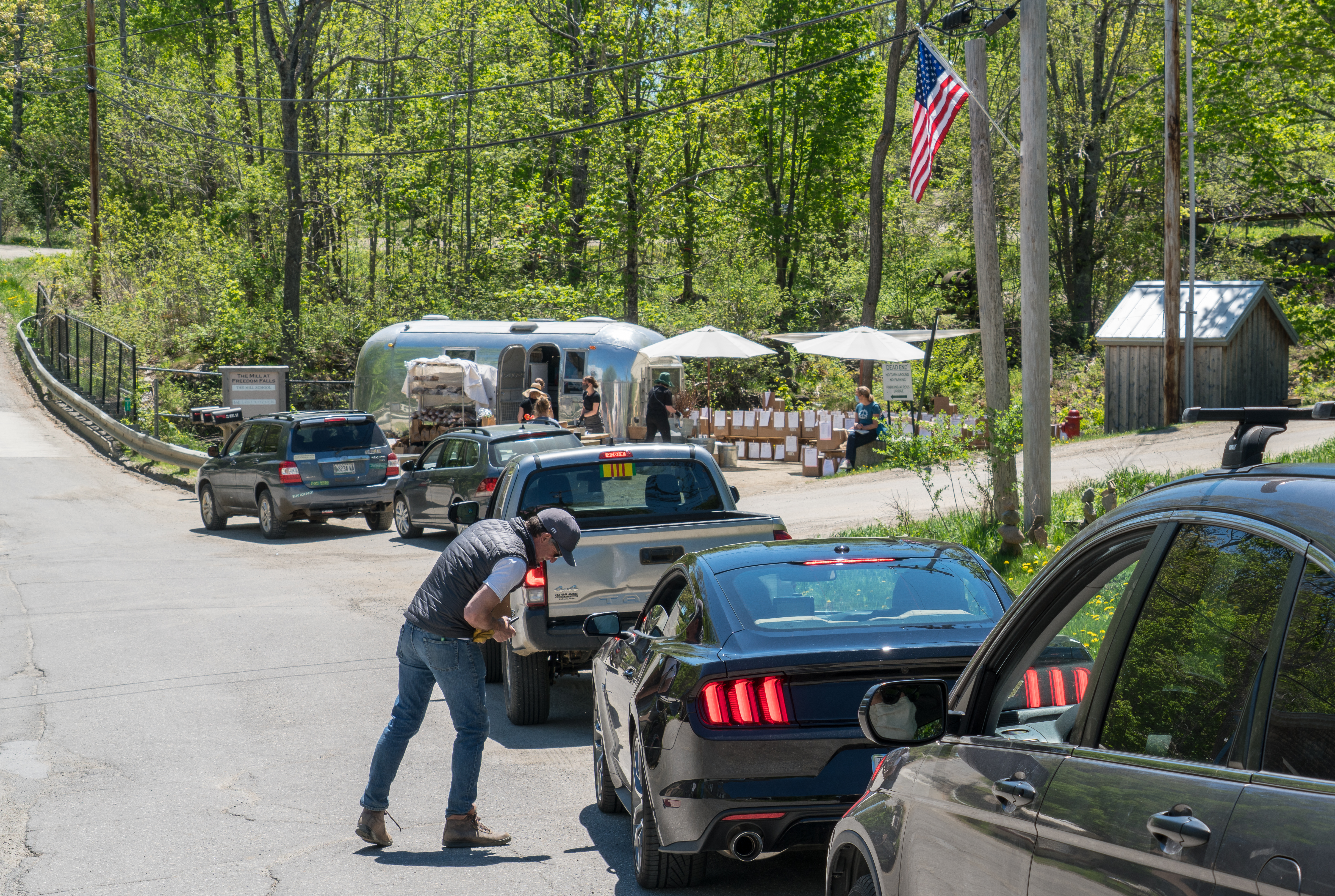 The farmers' market at The Lost Kitchen.