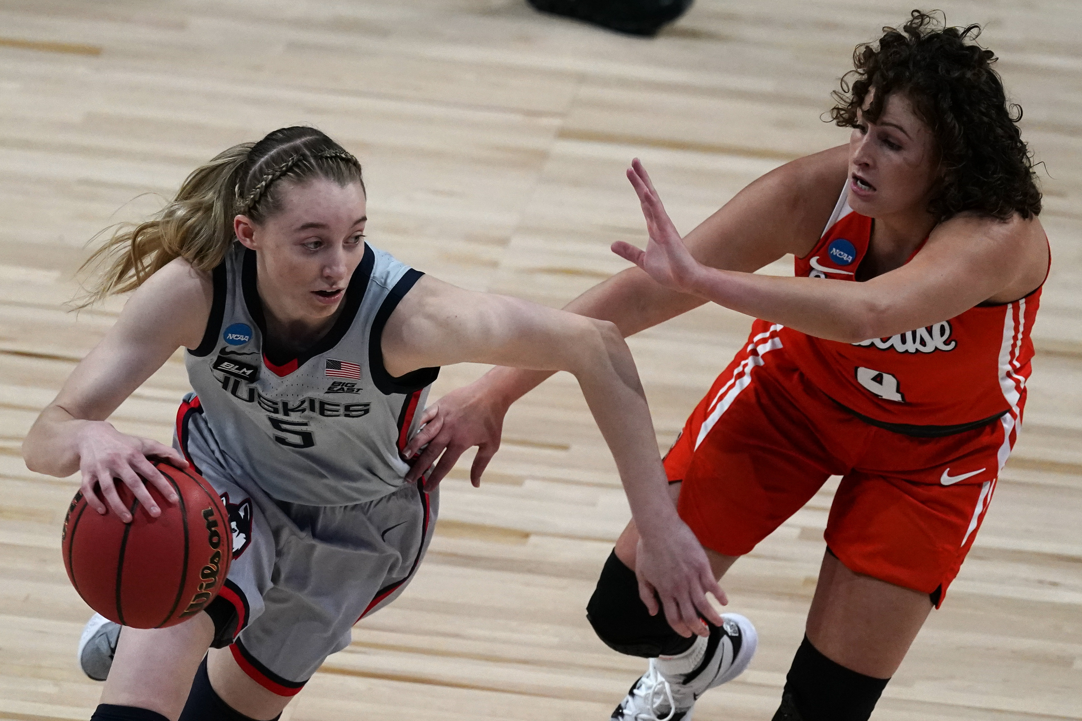 Iowa's Caitlin Clark presents UConn women's basketball with its