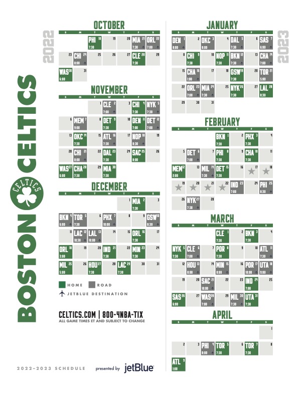 Celtics full 2023-24 NBA schedule is here - CelticsBlog