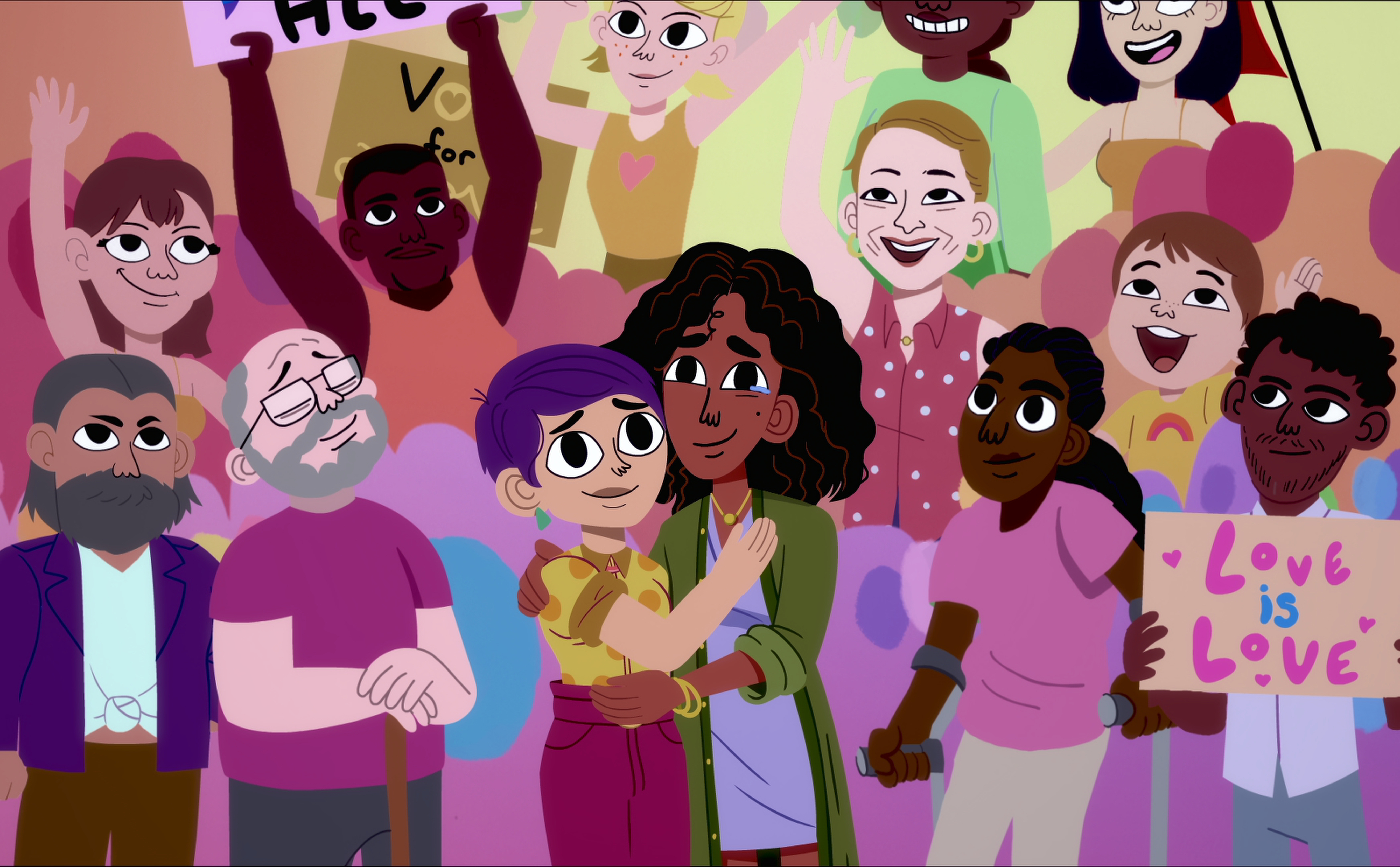 "We the People" is a series of animated shorts about the basic rights of American citizenship, with songs by an array of stars.