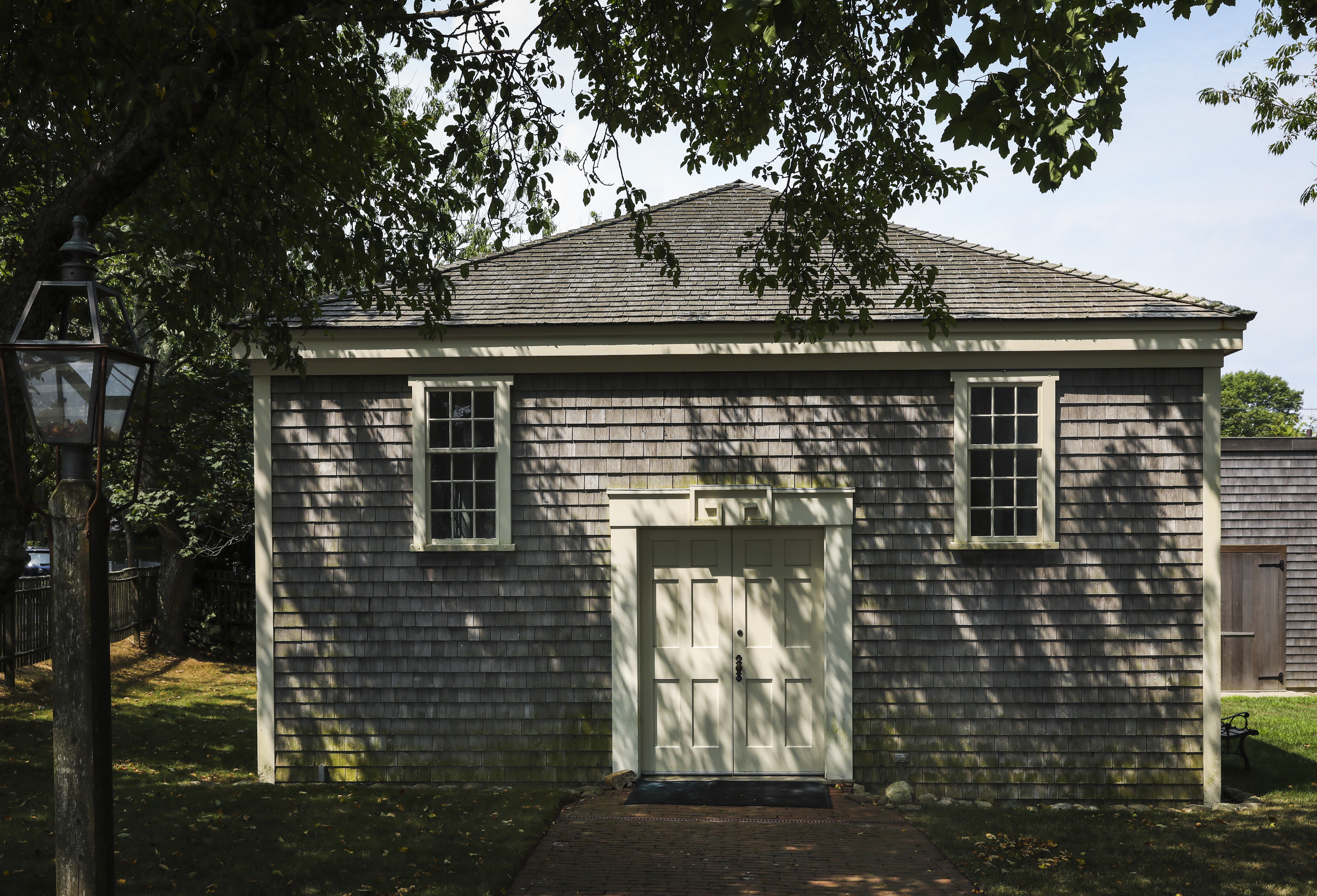 The African Meeting House on Nantucket was vandalized with racist graffiti in March 2018. Two years later, there have been no arrests in the case.