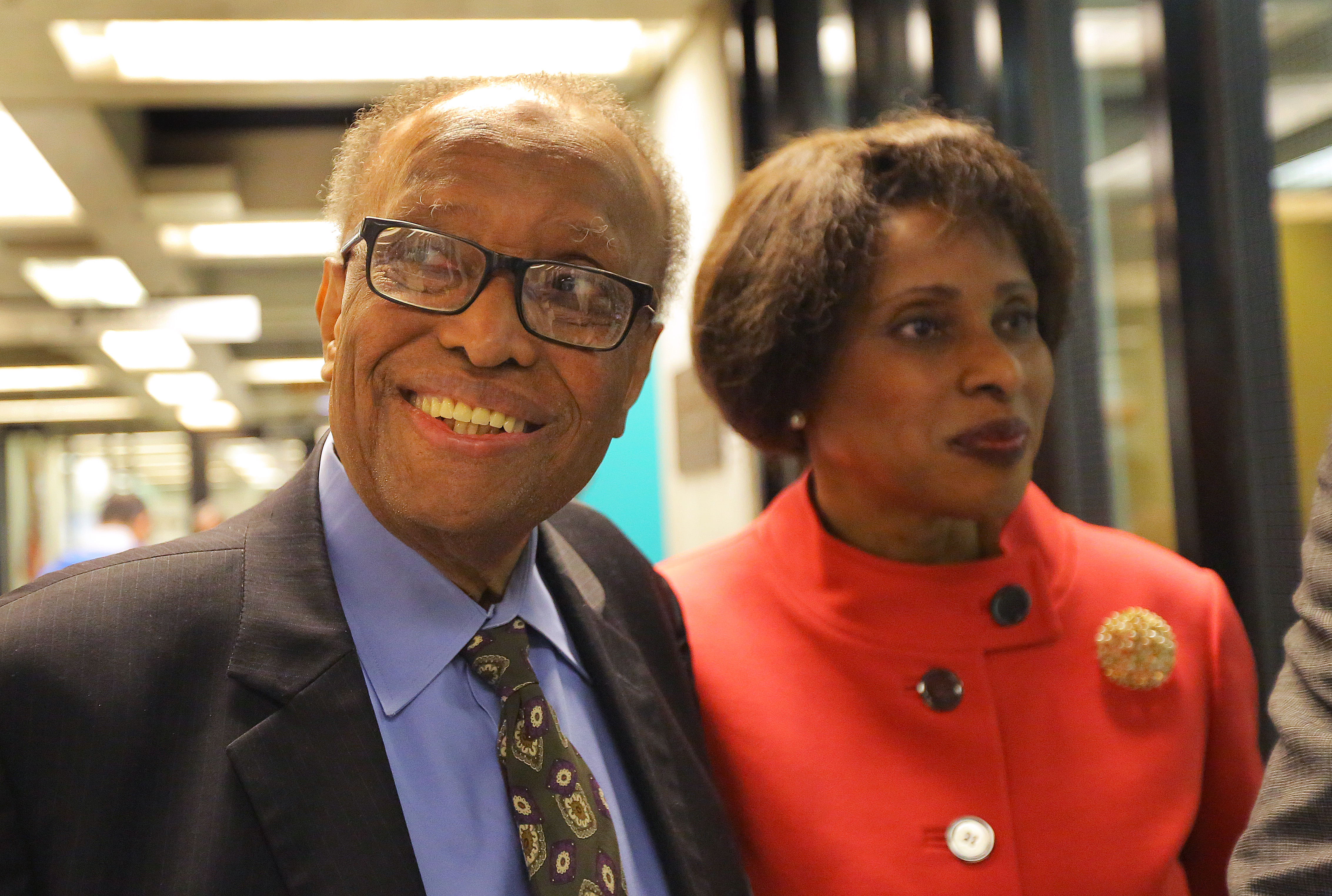 Mr. Carrington, with his wife, Dr. Arese Carrington.