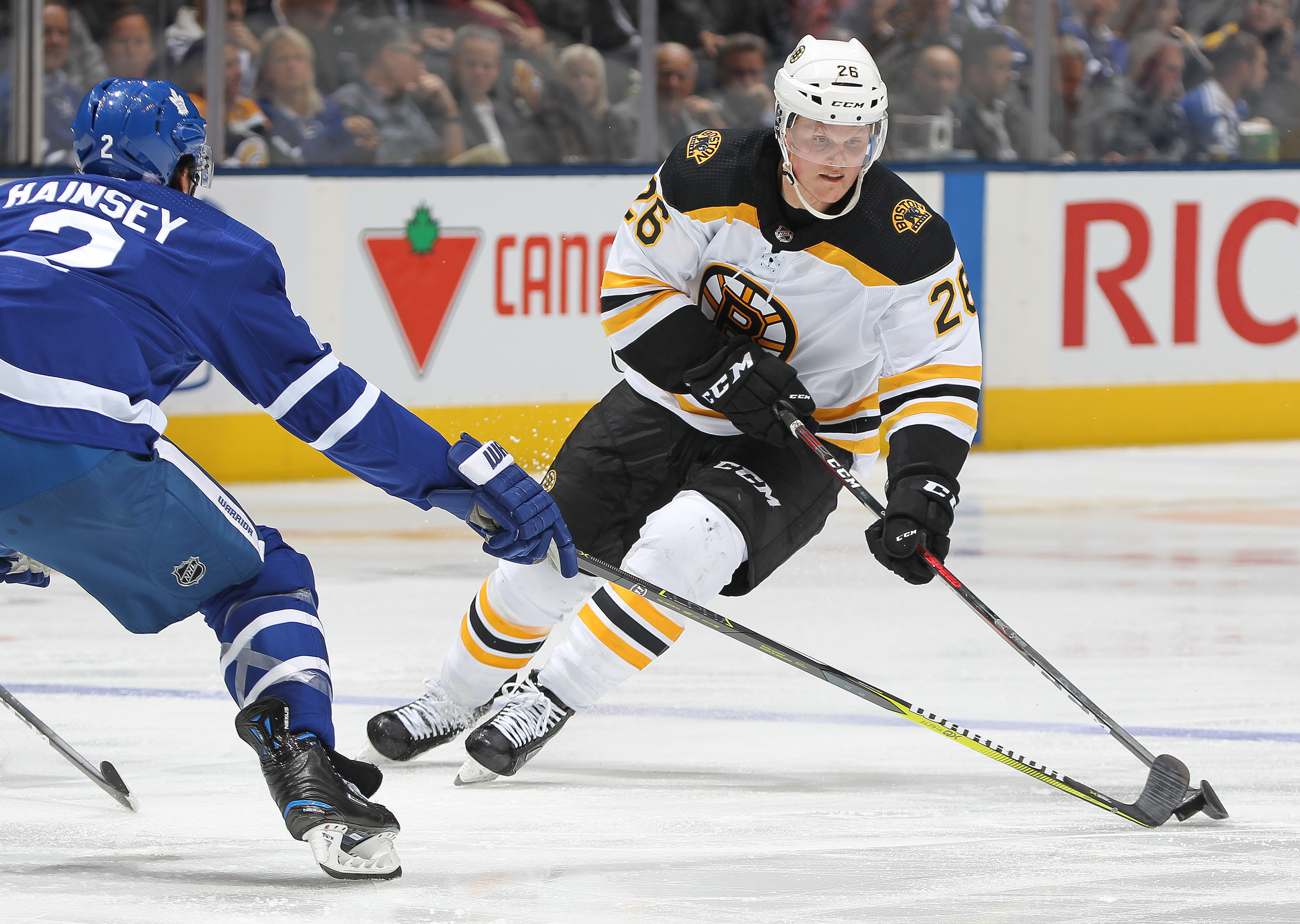 Colby Cave went 1-4—5 in 23 games with the Bruins.