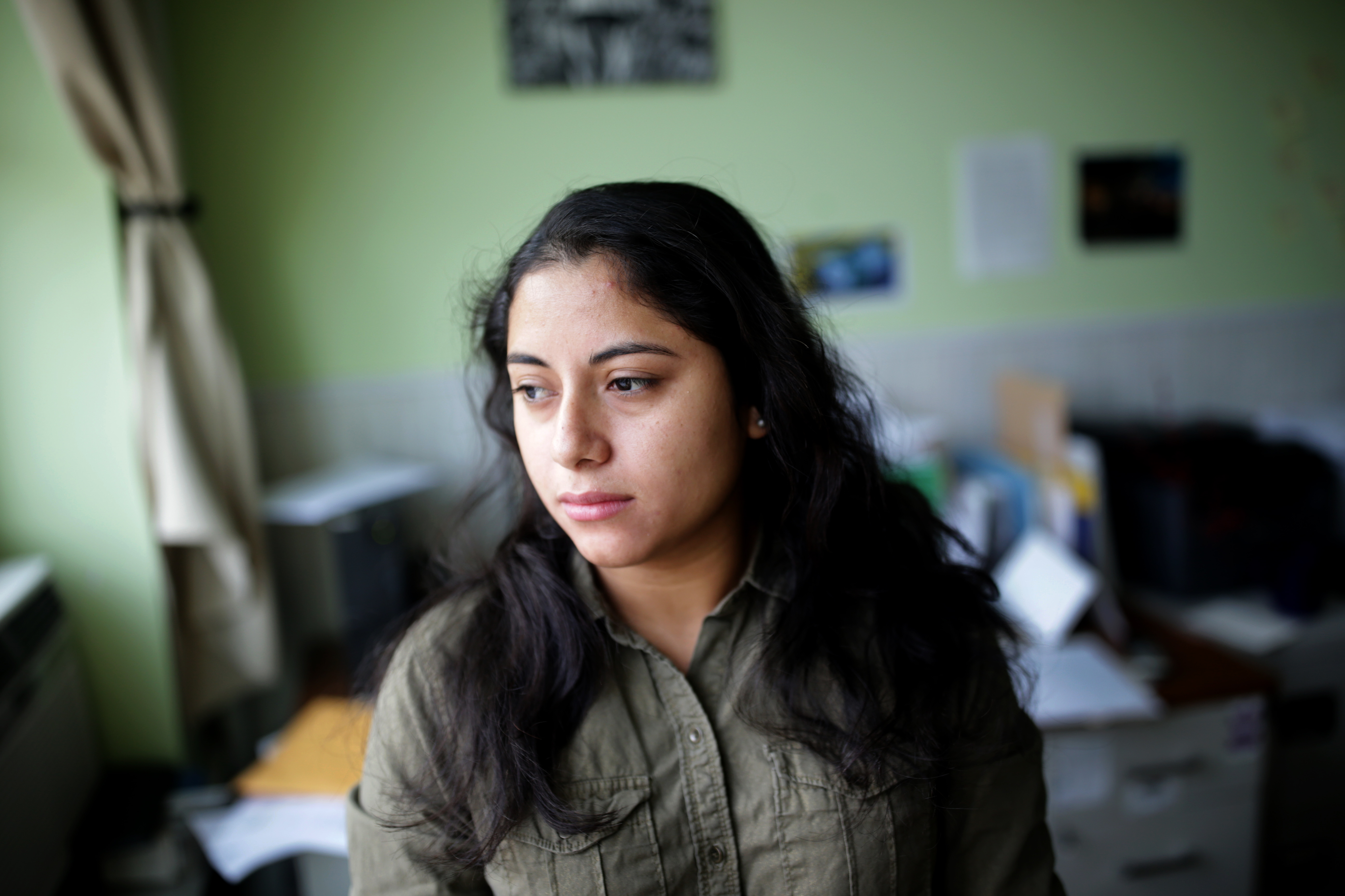 Maudy Constanza, age 24, had her family divided as they sought asylum in the United States. She is in Ashland with her two daughters while her husband and son are in Nuevo Laredo, a Mexican town, under the Trump administration’s “Remain in Mexico” policy.