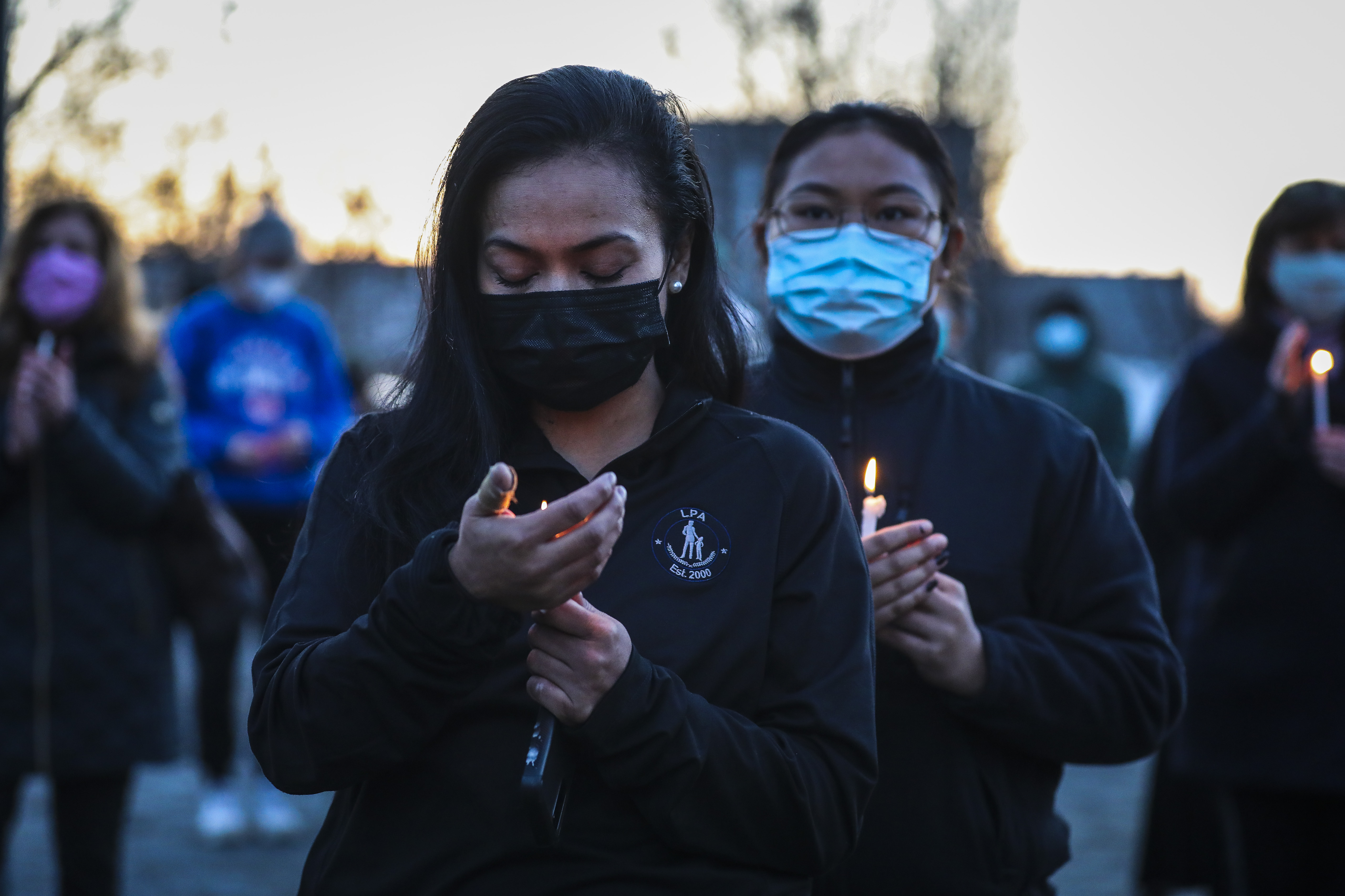 A candlelight vigil was held for the victims of the shooting spree targeting Asian women in Atlanta last month,