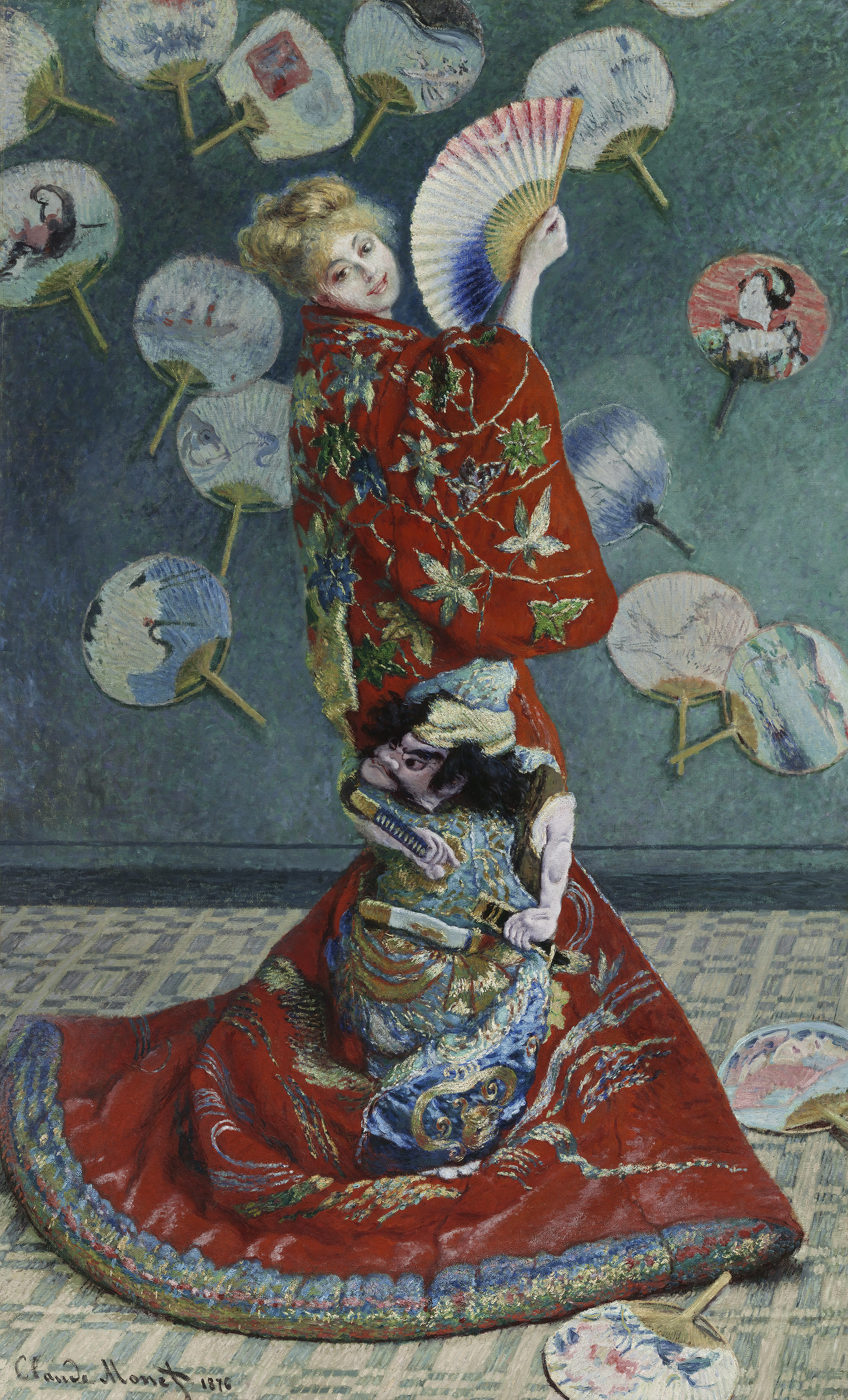 Claude Monet's "La Japonaise (Camille Monet in Japanese Costume)" from 1876.