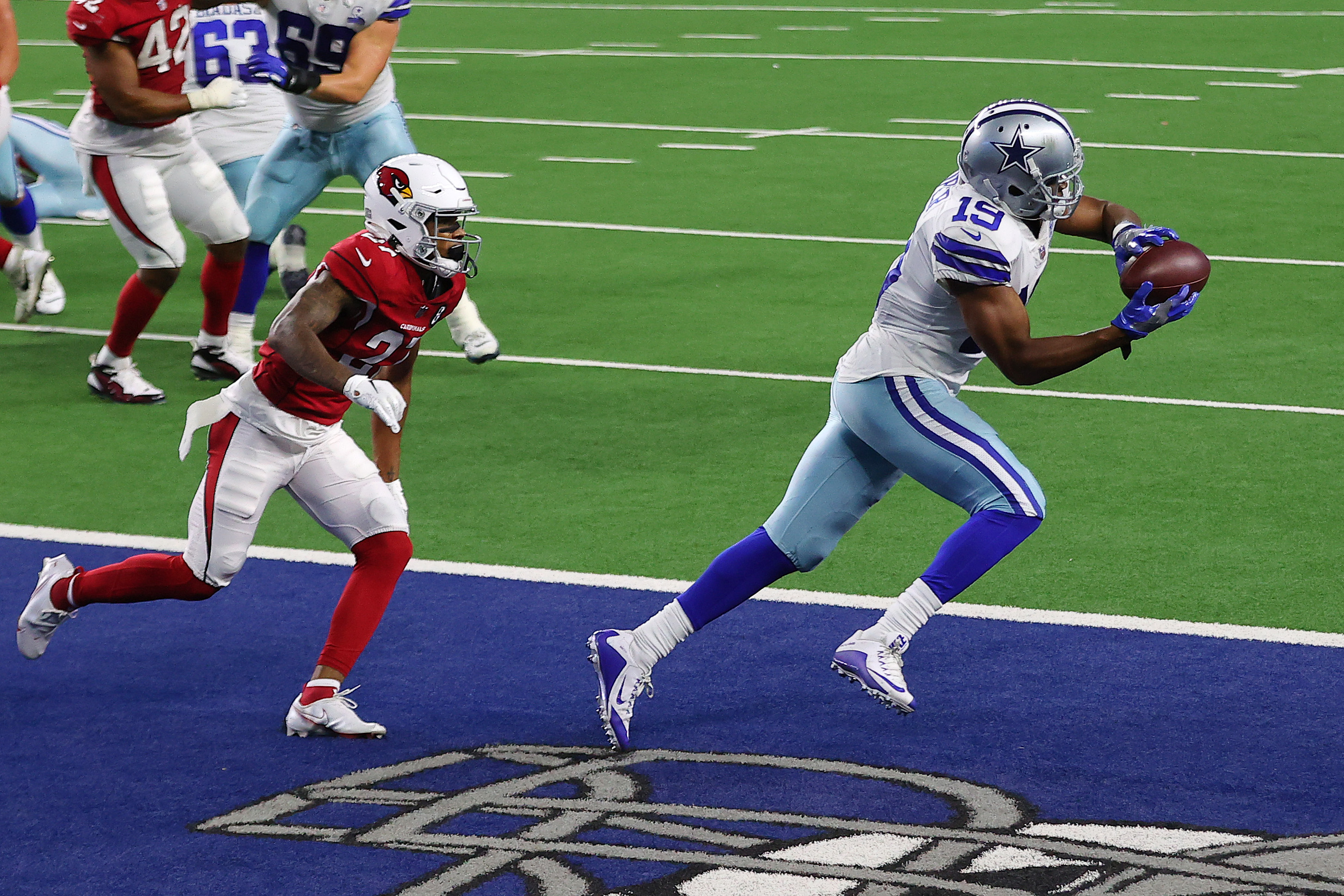 Amari Cooper has 53 receptions through seven games this season.