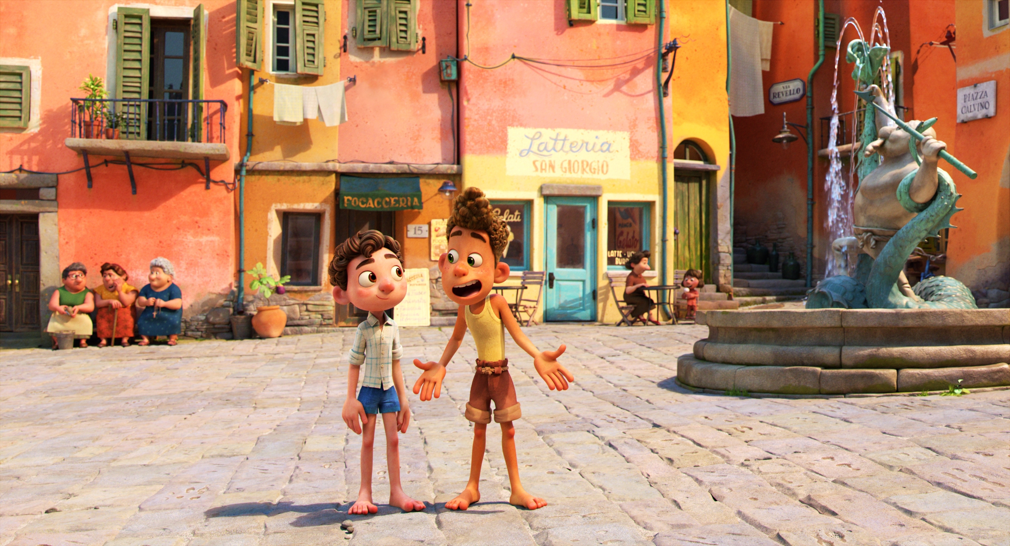 Luca (left) and Alberto in "Luca."