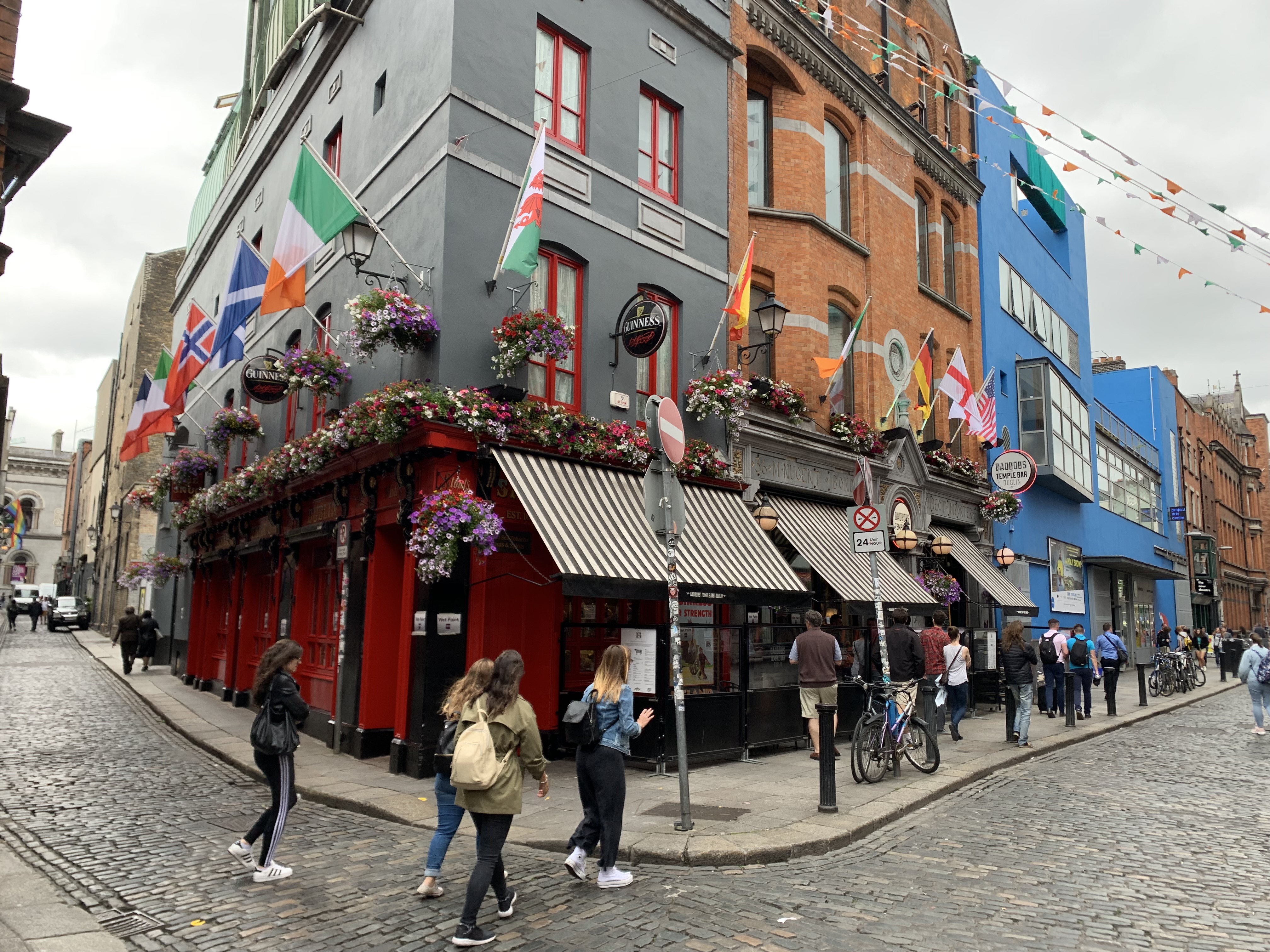 The trip did not avoid city streets.