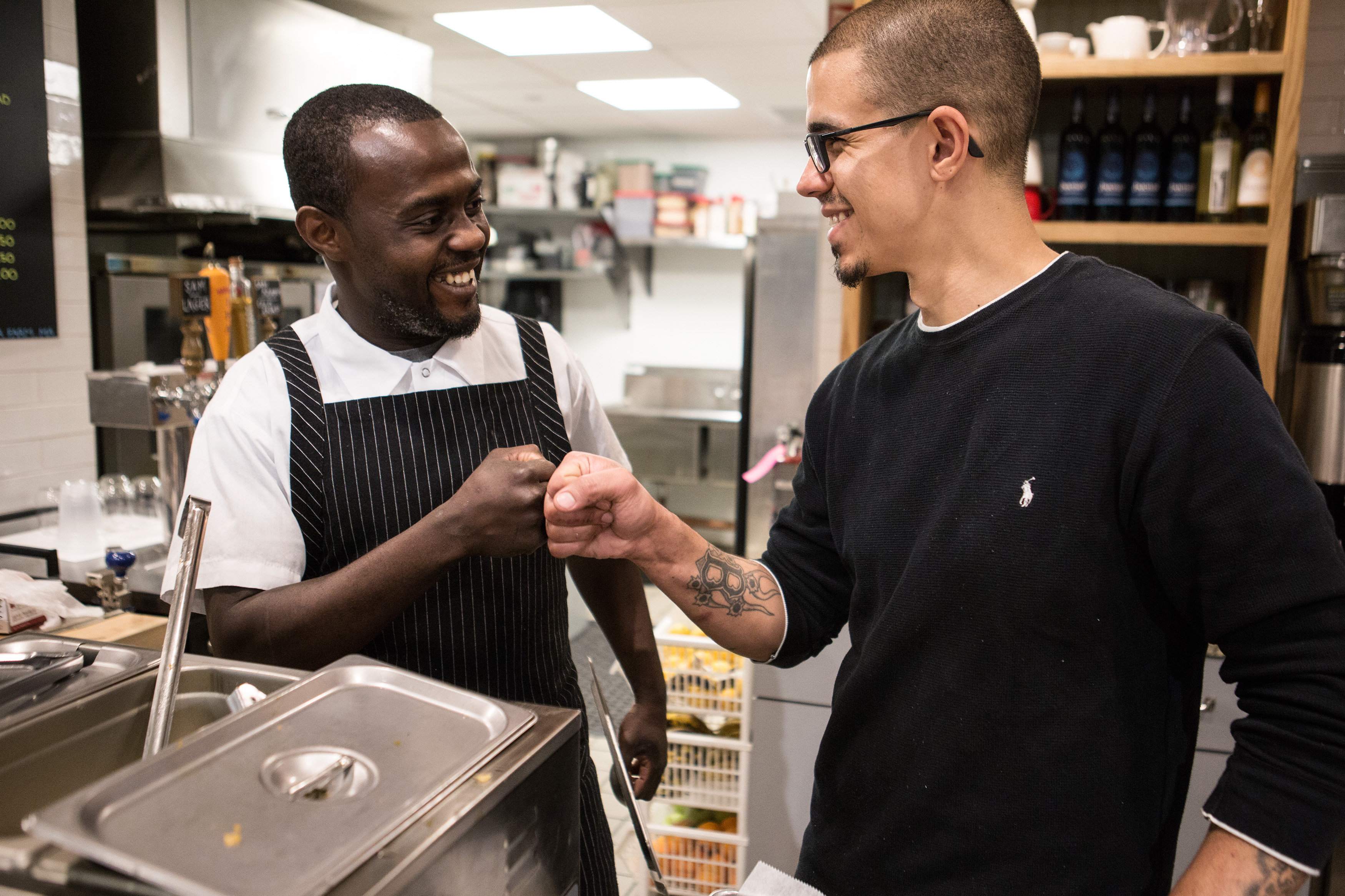 Kwasi Kwaa (left) and Tim Ellis (right).