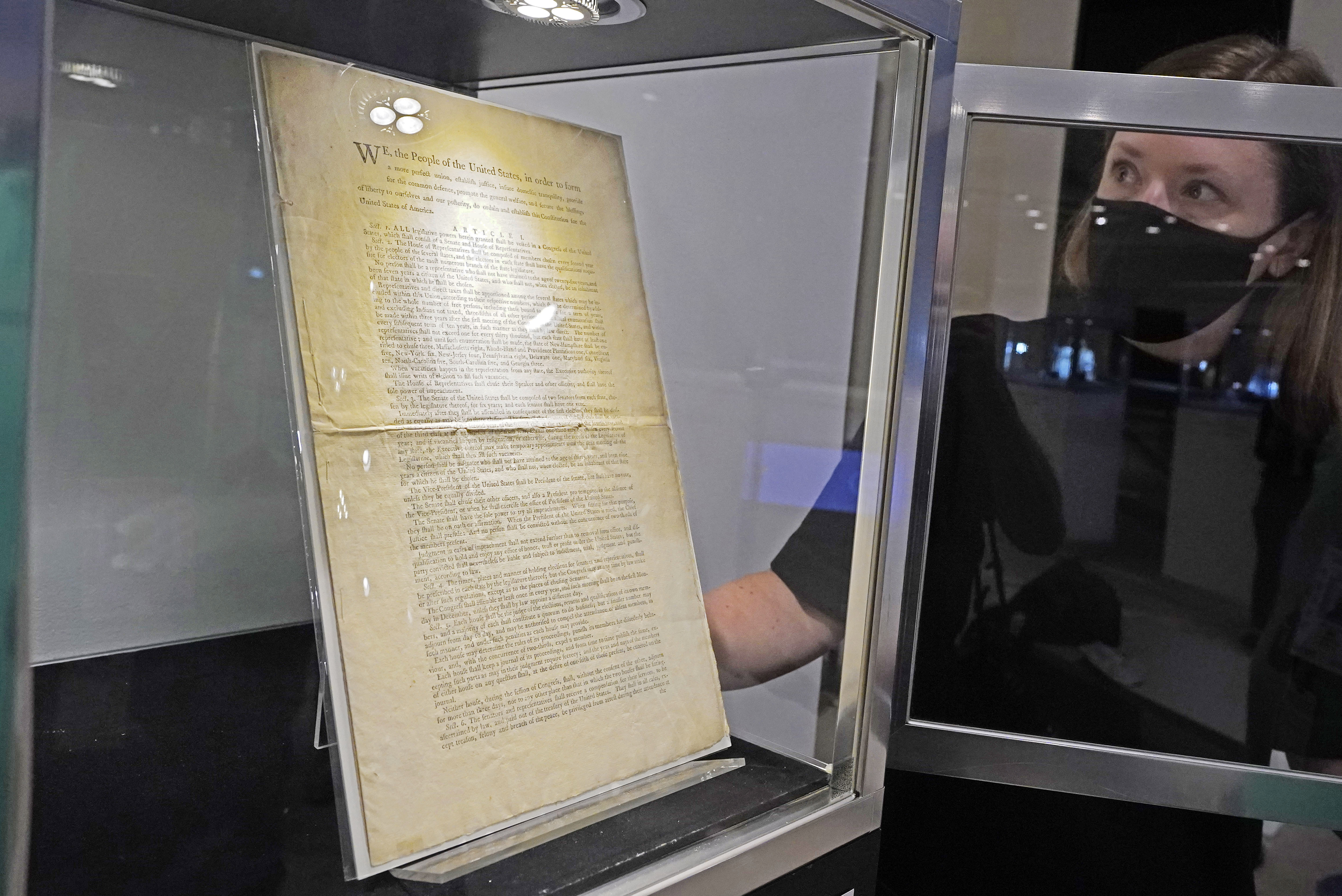 A 1787 printed copy of the Constitution sold at Sotheby's in New York this year for $43.2 million, a record price for a document or book sold at auction.