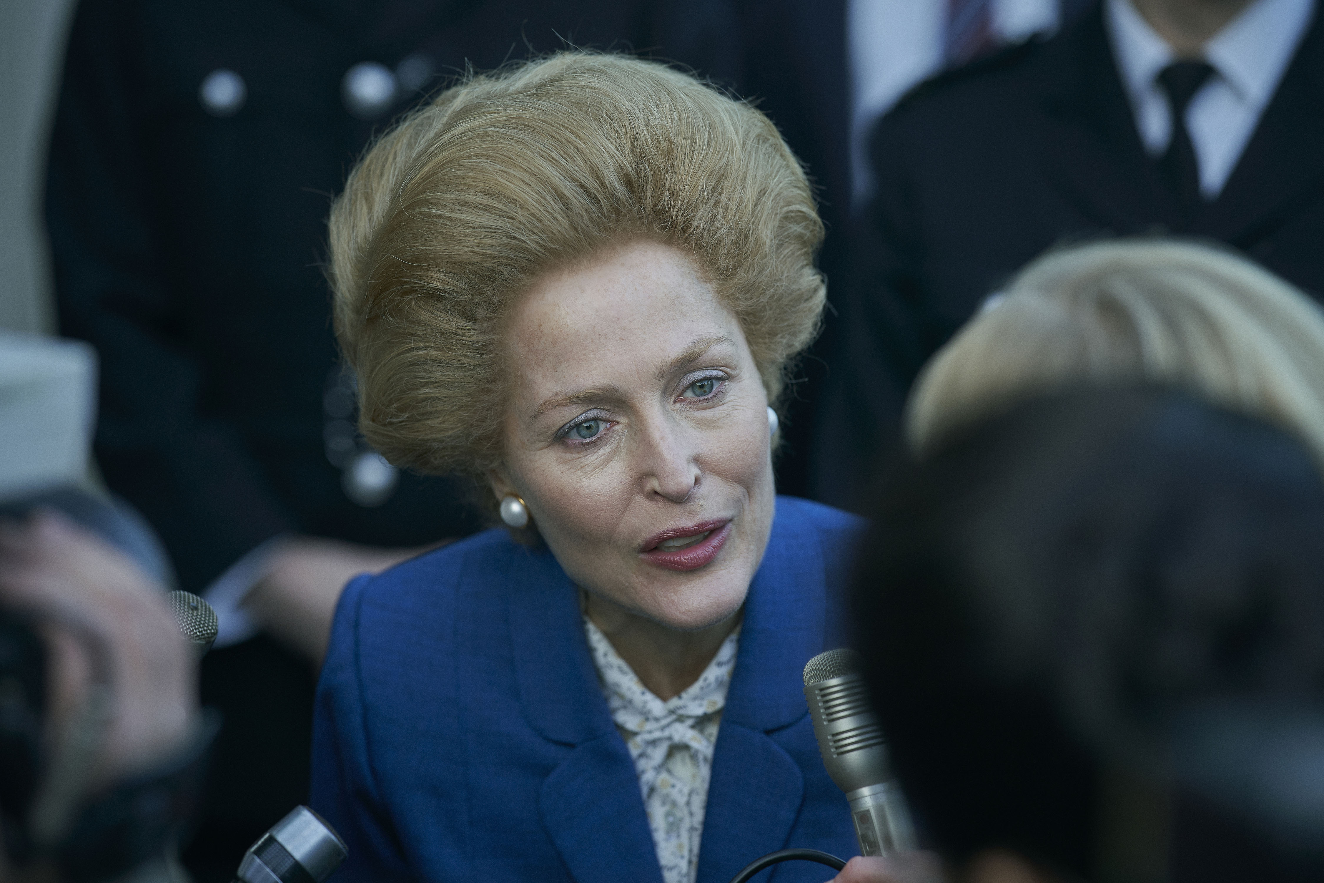 On the other hand, Gillian Anderson plays Margaret Thatcher in "The Crown."
