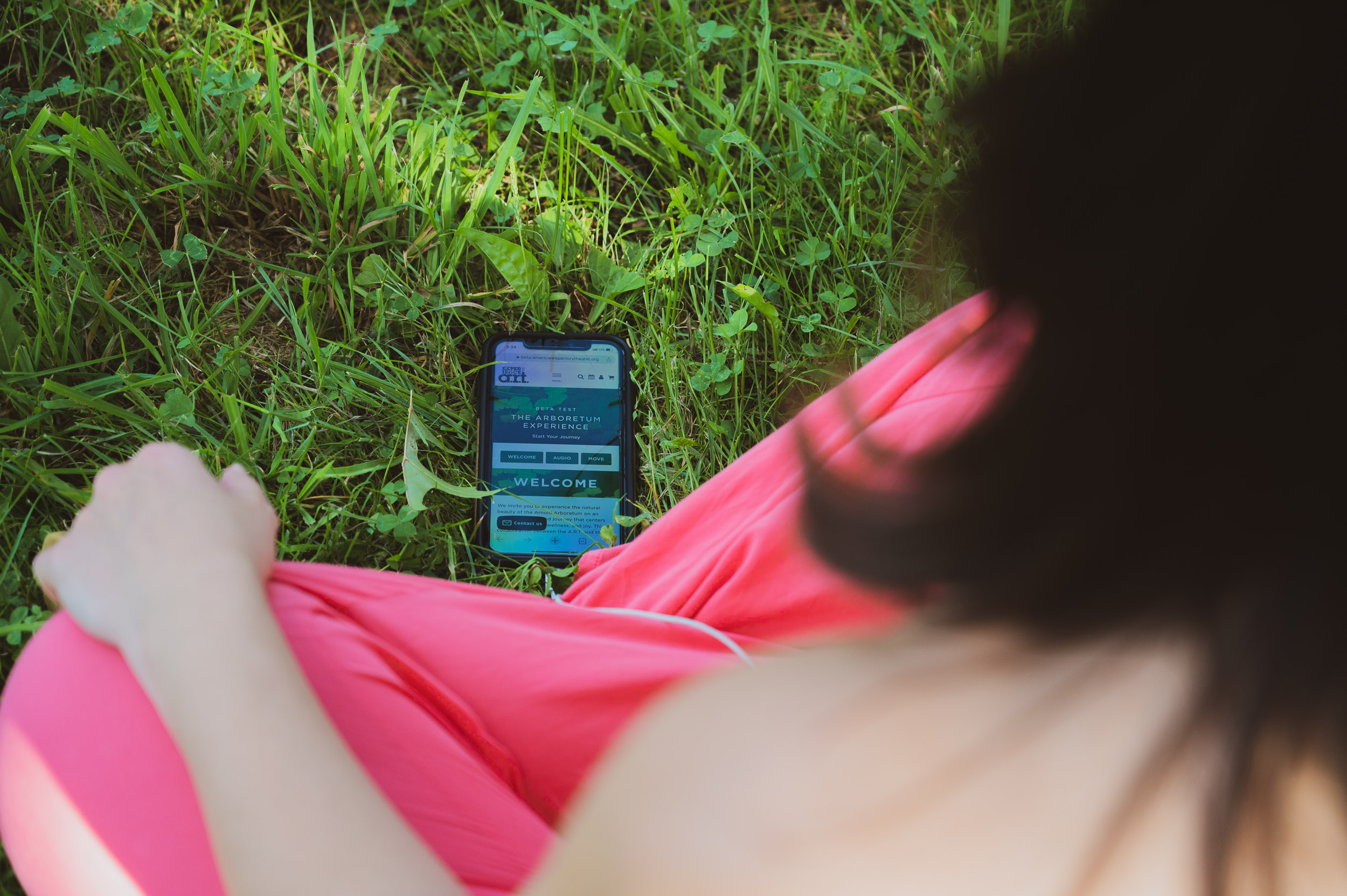 An app guides visitors through "The Arboretum Experience."