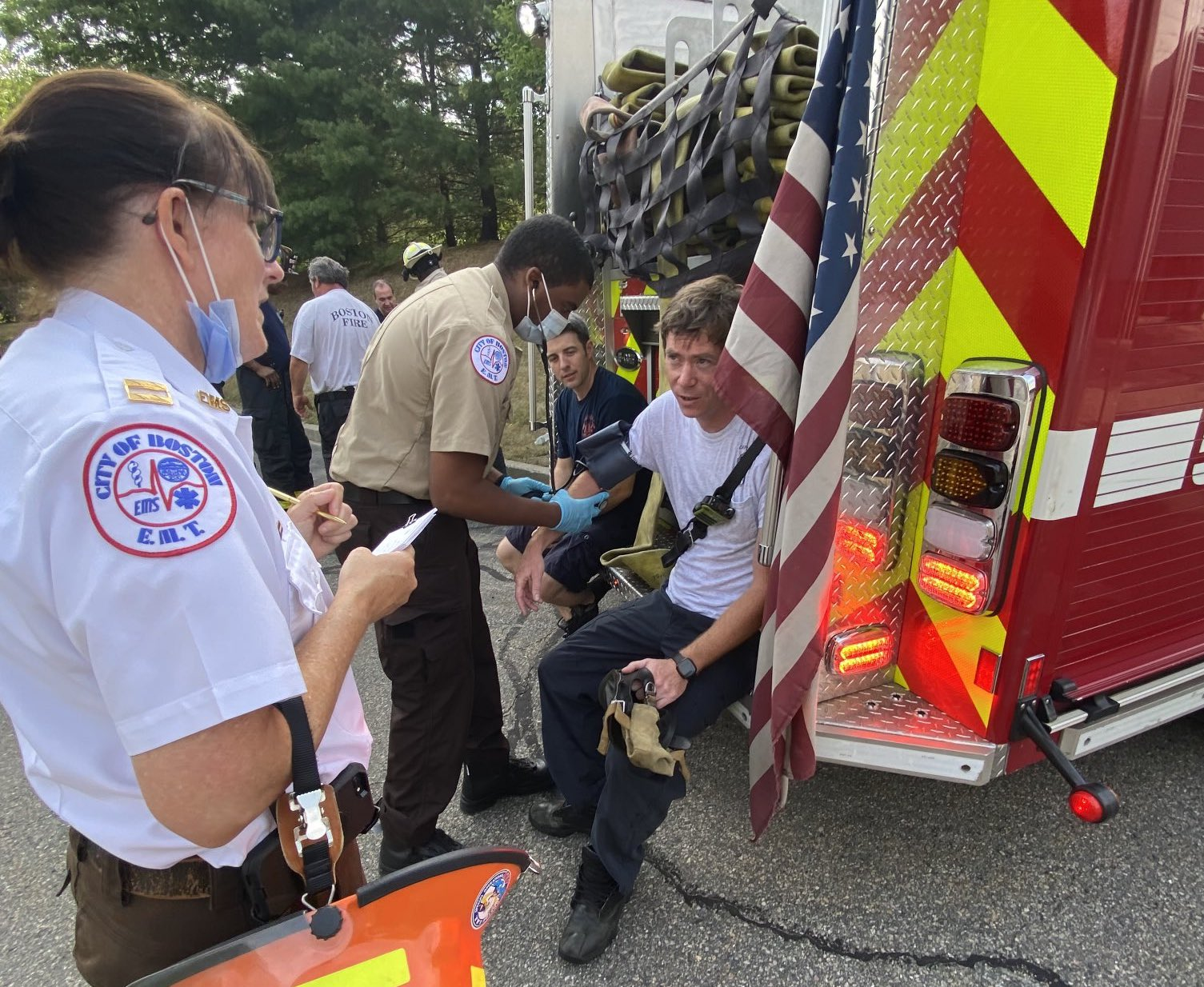 Boston Firefighters Take Down Jersey Street Fire In Intense Heat