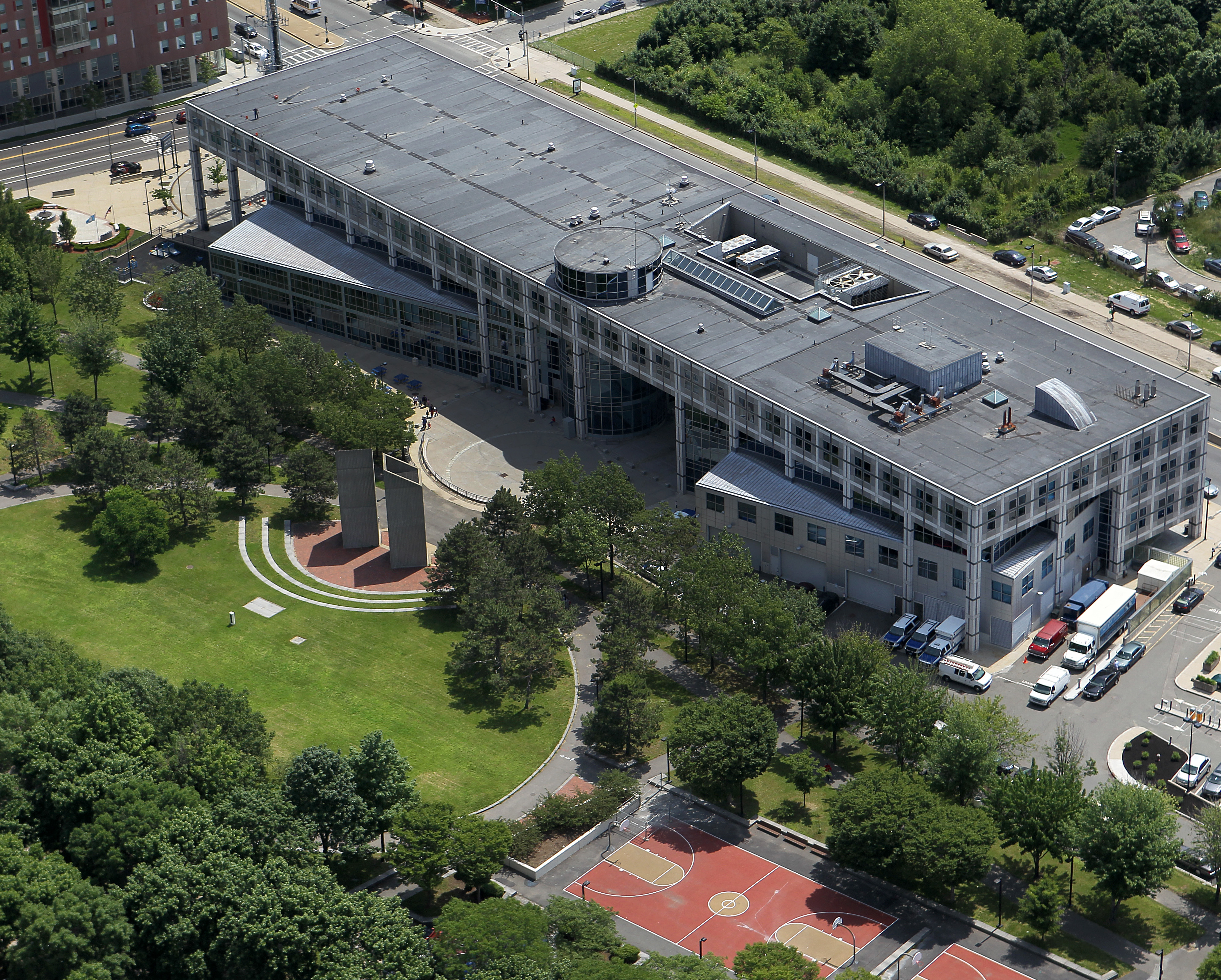 Boston Police headquarters on Columbus Avenue.