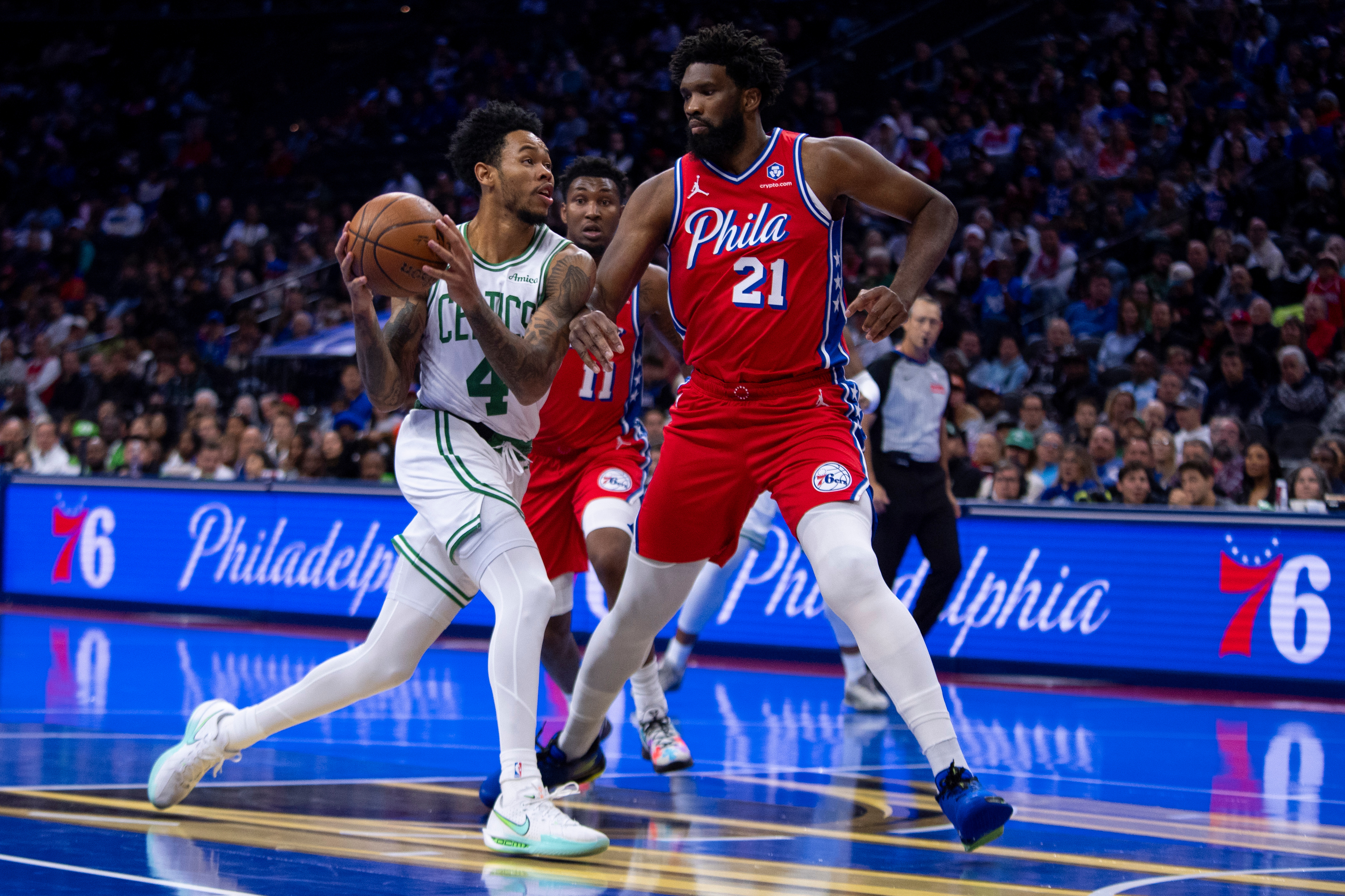 Celtics survive late stumble to beat 76ers for third straight win