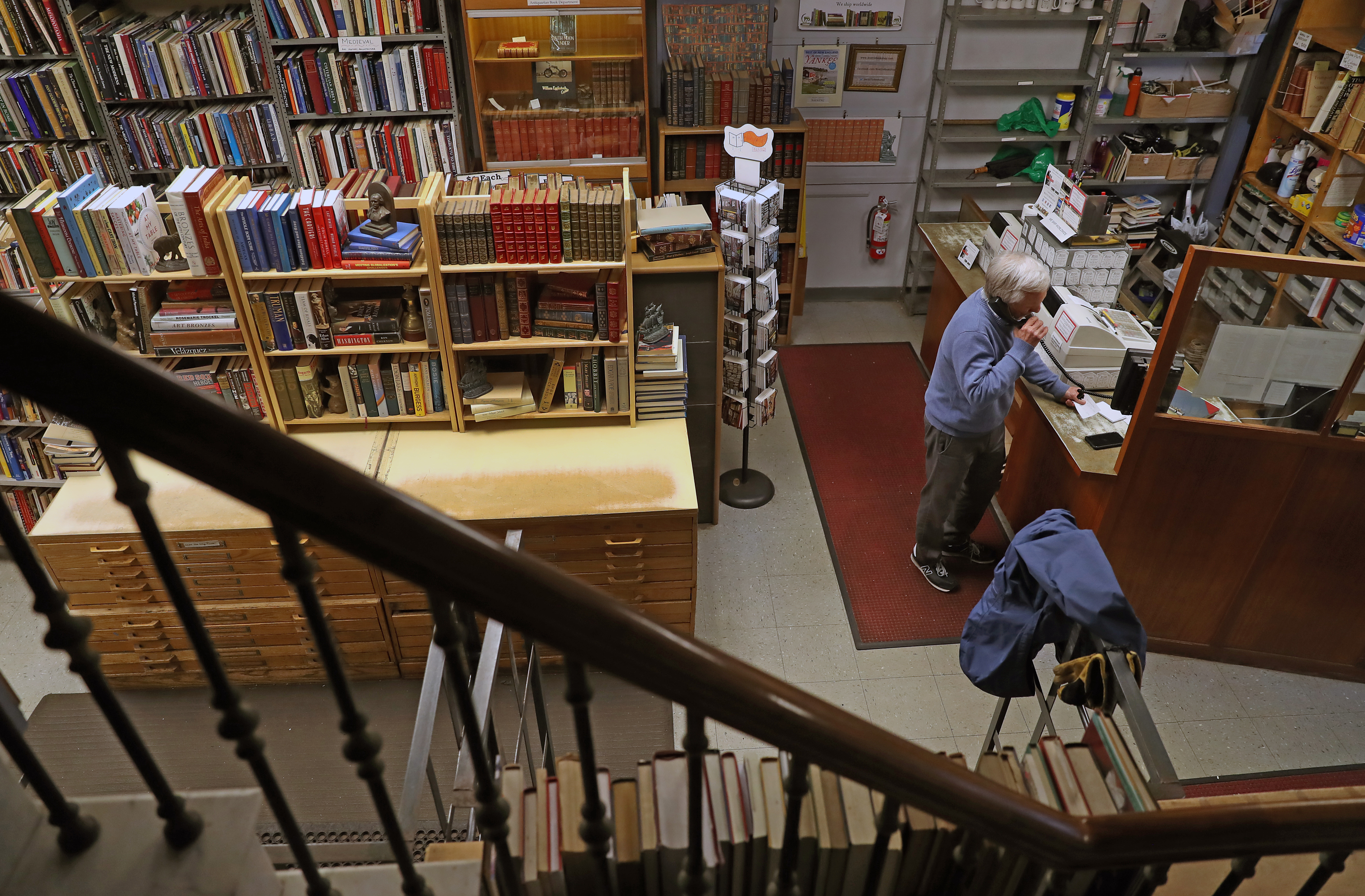 Brattle Book Shop Is Curating Bookshelves For Zoom Meetings And Facetime Hangouts The Boston Globe