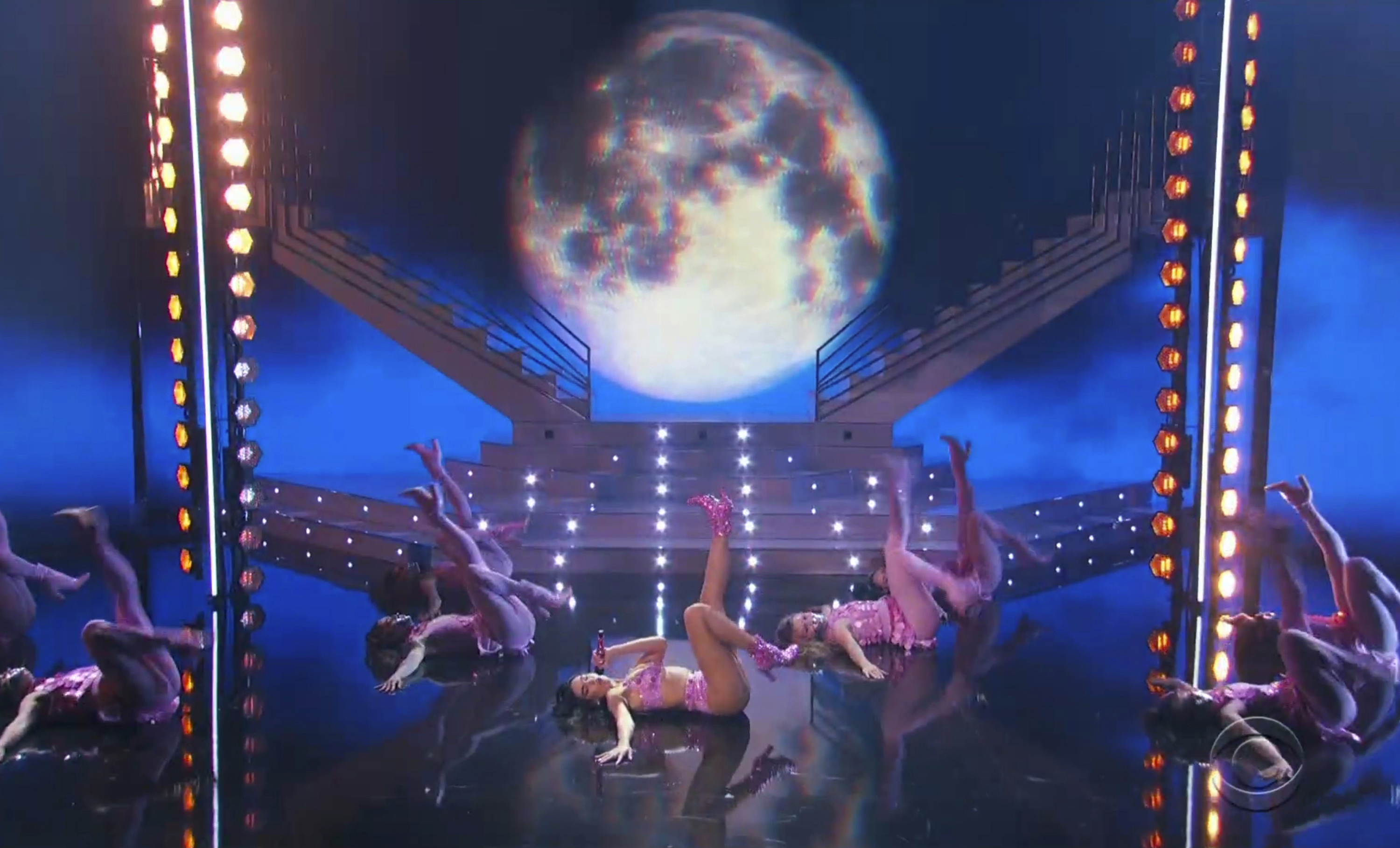 Dua Lipa performs at the 63rd annual Grammy Awards.