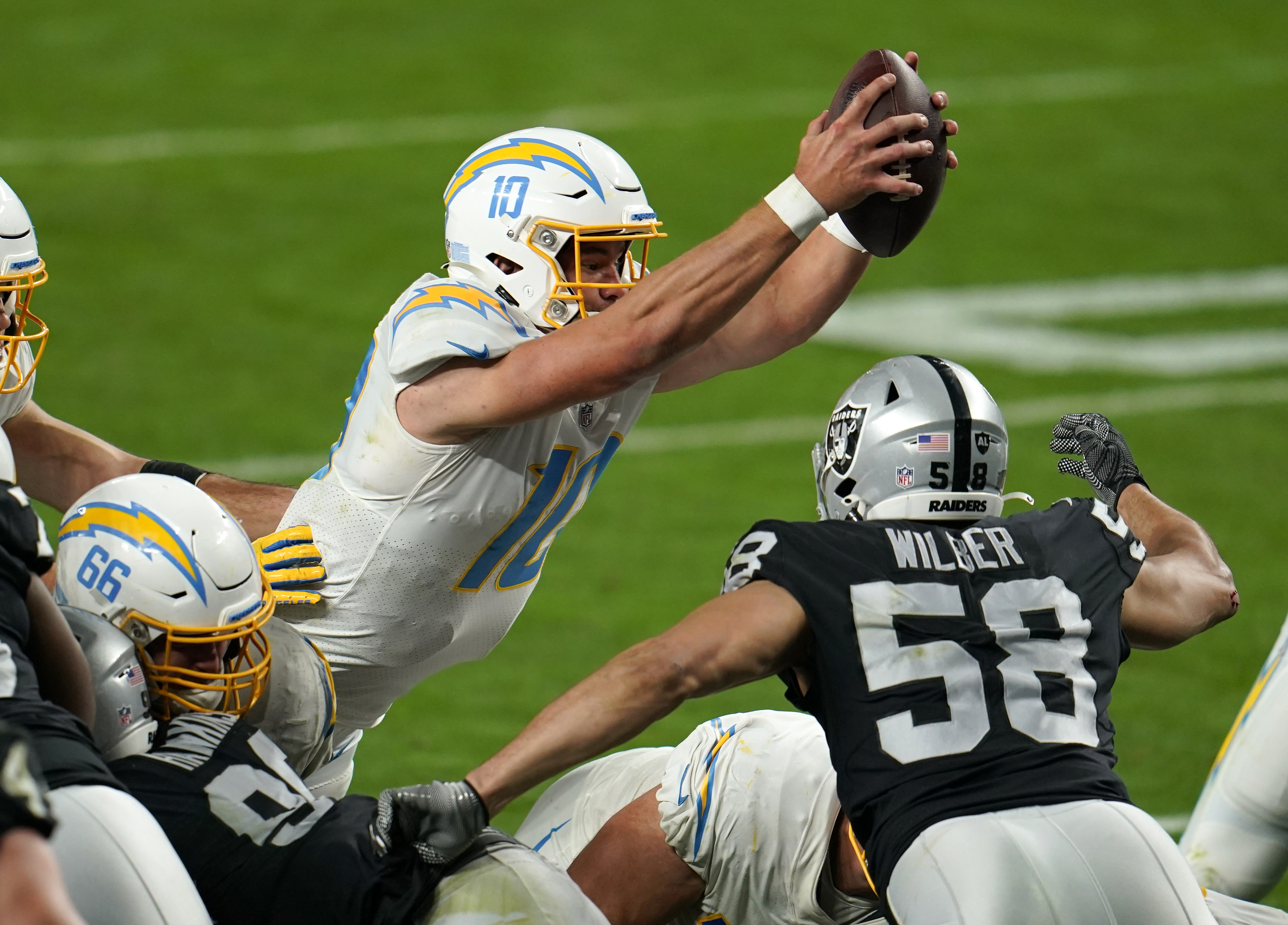 NFL: Justin Herbert and Los Angeles Chargers snap Las Vegas