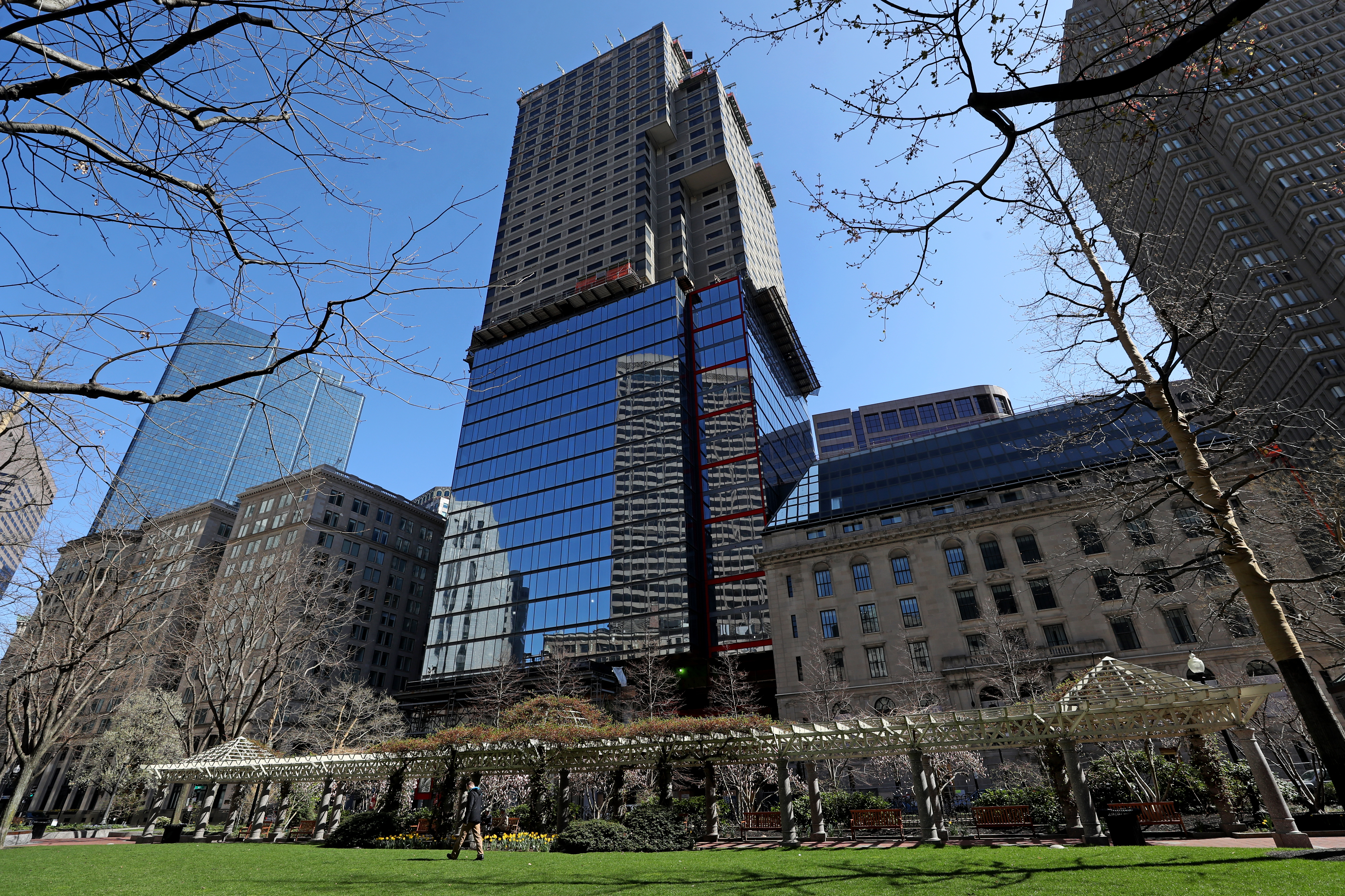 The overhaul of One Post Office Square is among four ongoing projects that will add about 3.3 million square feet of office space to the heart of downtown Boston.