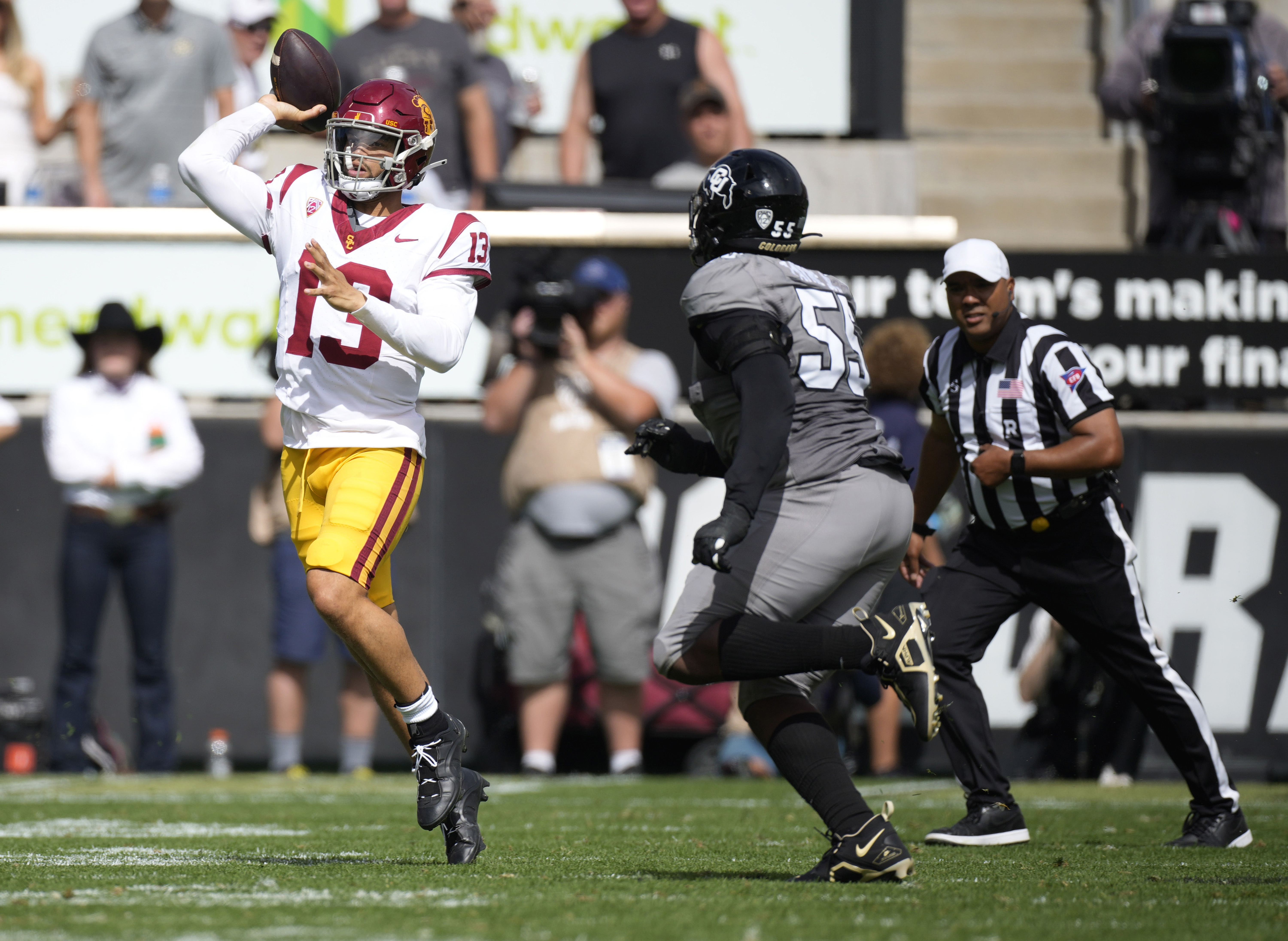 Deion Sanders gives his thoughts on Caleb Williams after Colorado's close  loss to USC