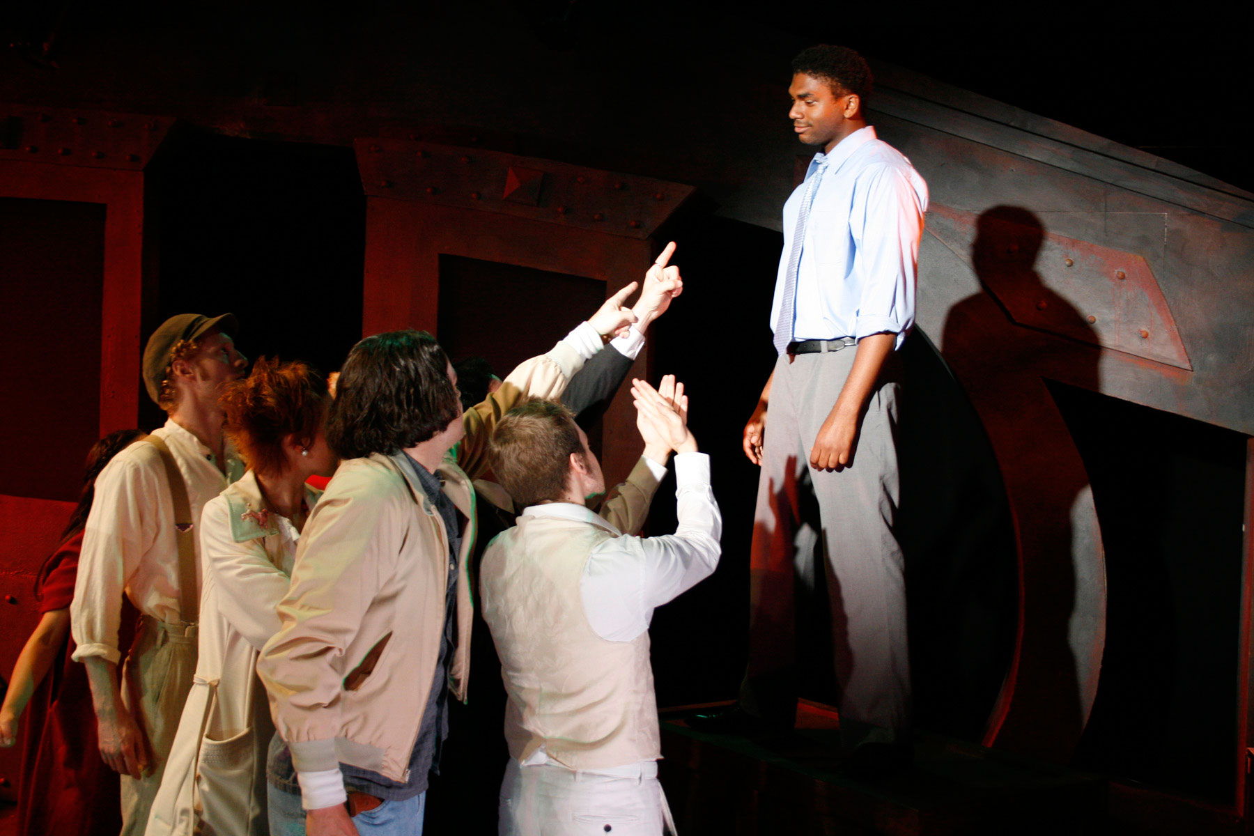 Nik Walker in "Assassins" at Company One Theatre in 2008.