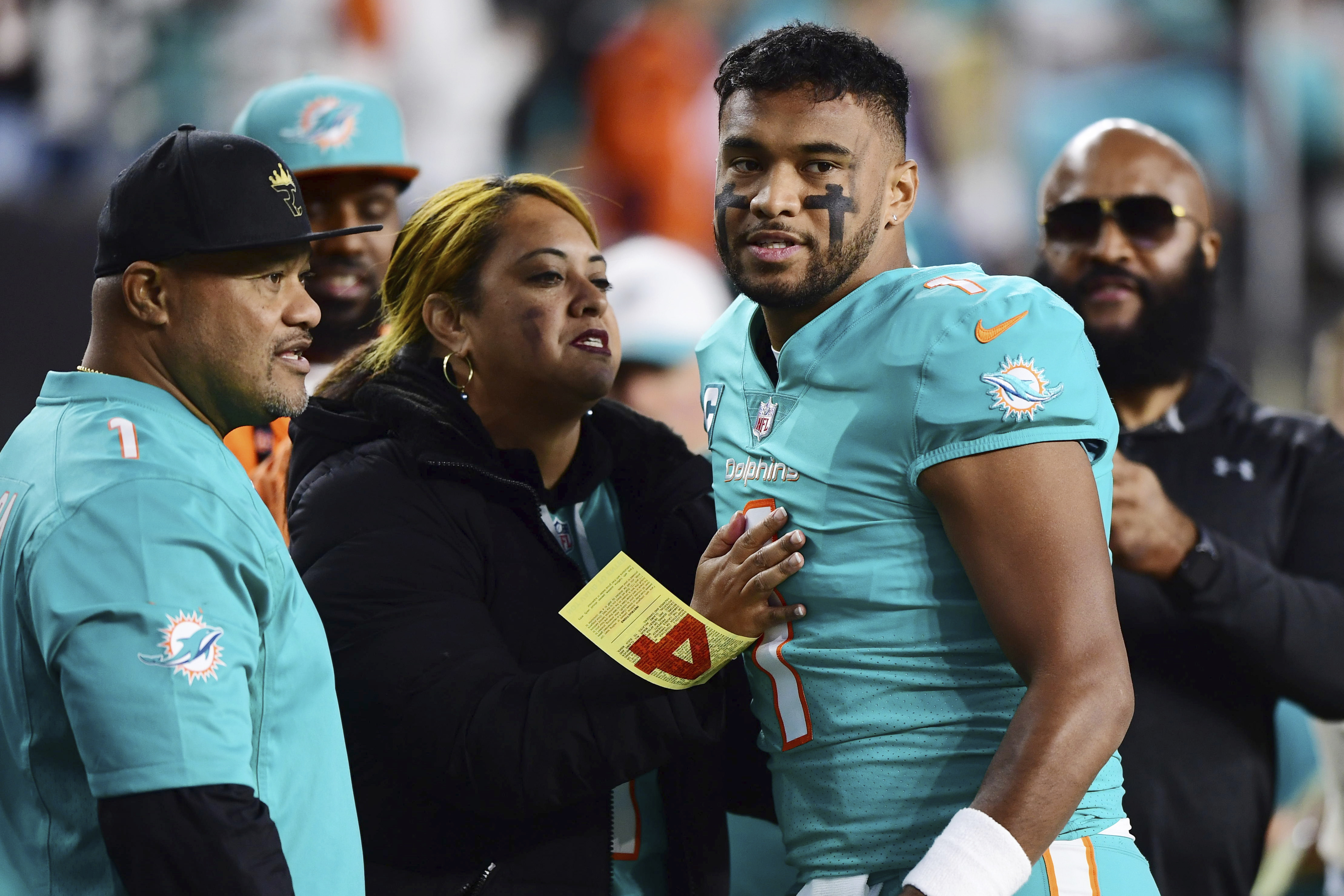 Dolphins quarterback Tua Tagovailoa limited in return to practice