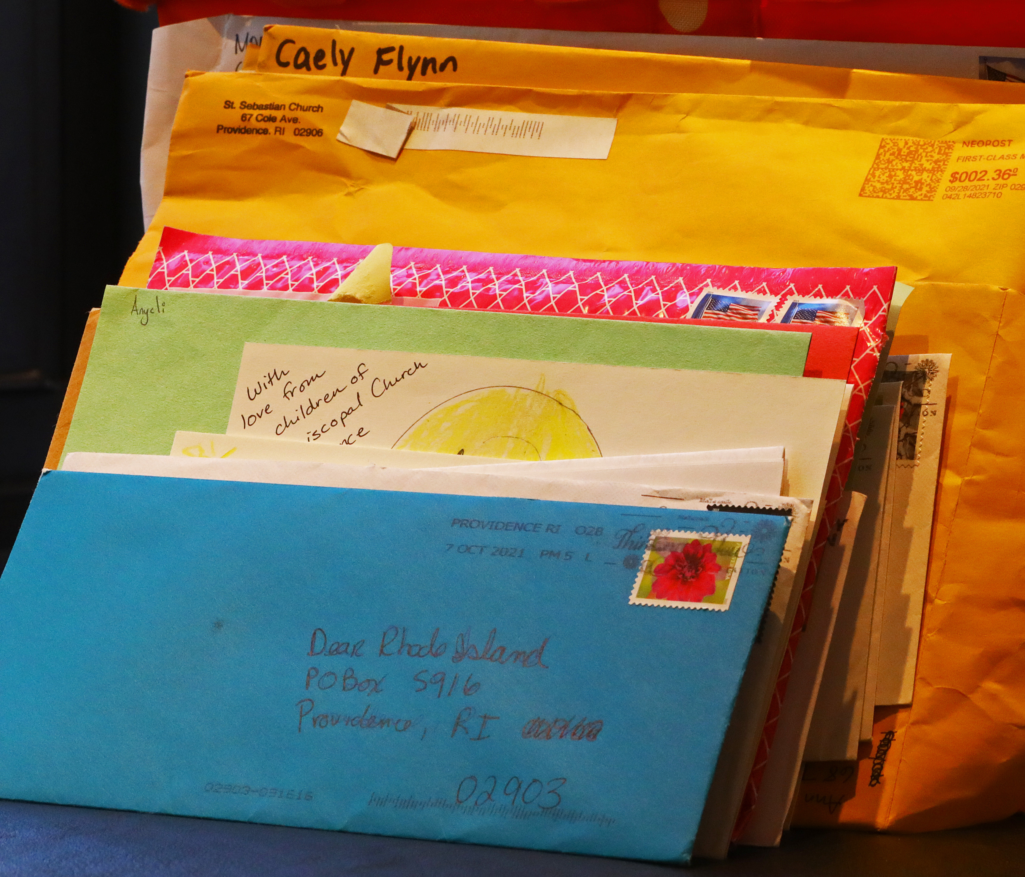Jessica David, a member of the What Cheer Writers Club, co-founded the “Dear Rhode Island” community project. Members have written welcome letters for Afghan immigrants, who will be arriving in Rhode Island soon.