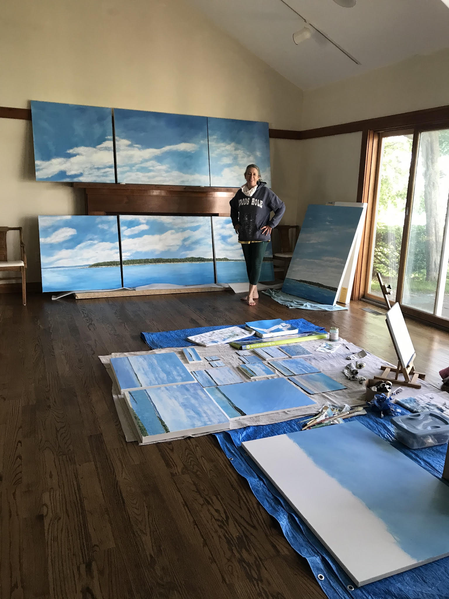 Mimi Schlichter loved to paint at beach parking lots in North Falmouth.