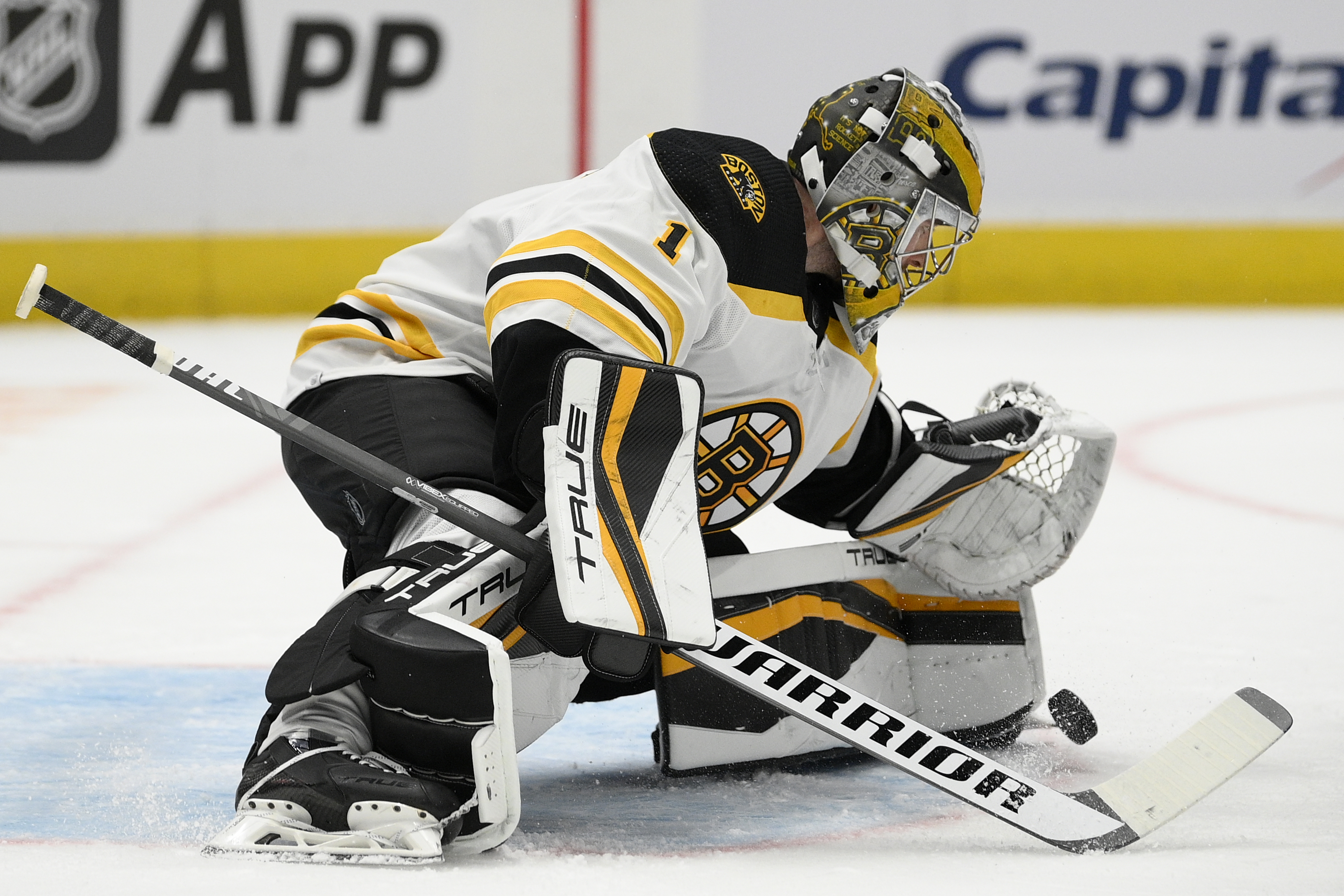 Jeremy Swayman has stopped 68 of 73 shots in three preseason appearances.