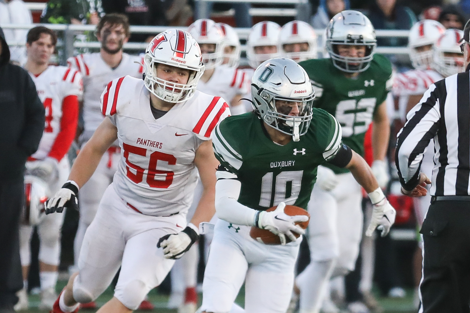 Duxbury's Alex Barlow, Grafton's Liam Donagher each tally 3 TDs to lead  their unbeaten teams to the Division 4 Super Bowl - The Boston Globe