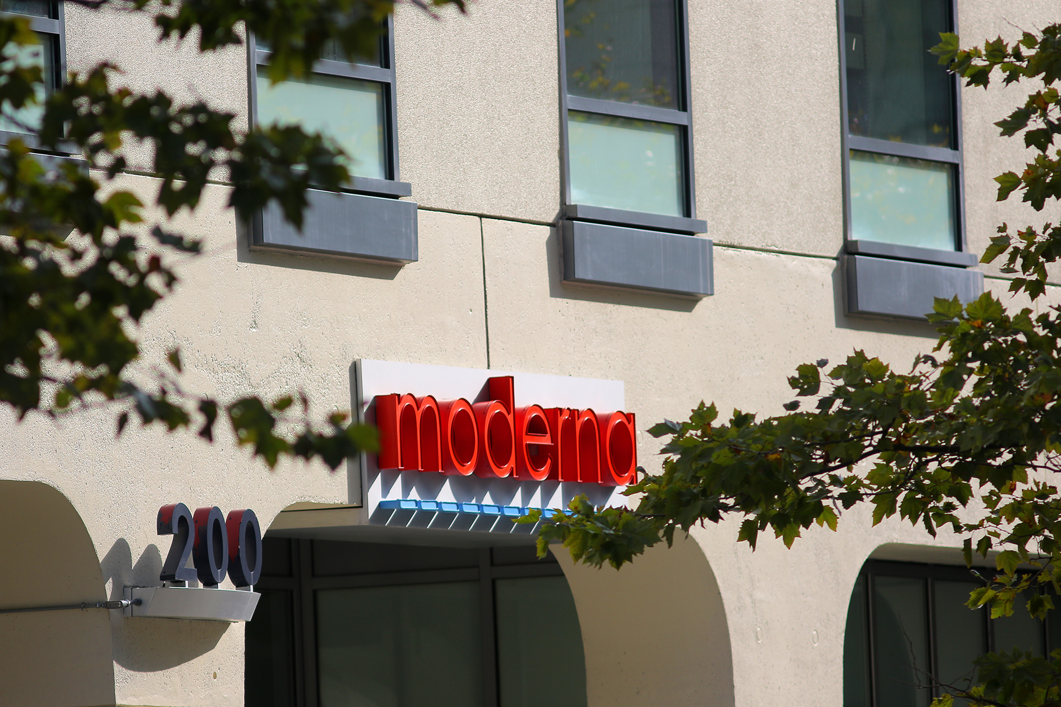 Moderna's headquarters is located in Cambridge, while its major drug-making plant is in Norwood.