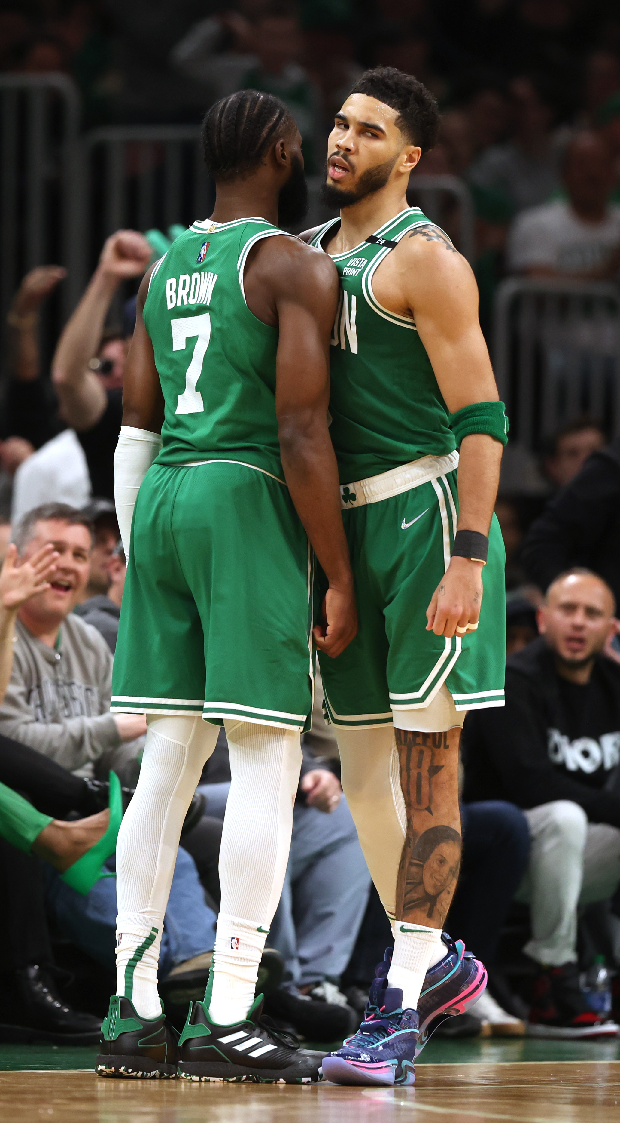 Jaylen Brown pitches Jayson Tatum's Tatum 1 sneakers after Celtics