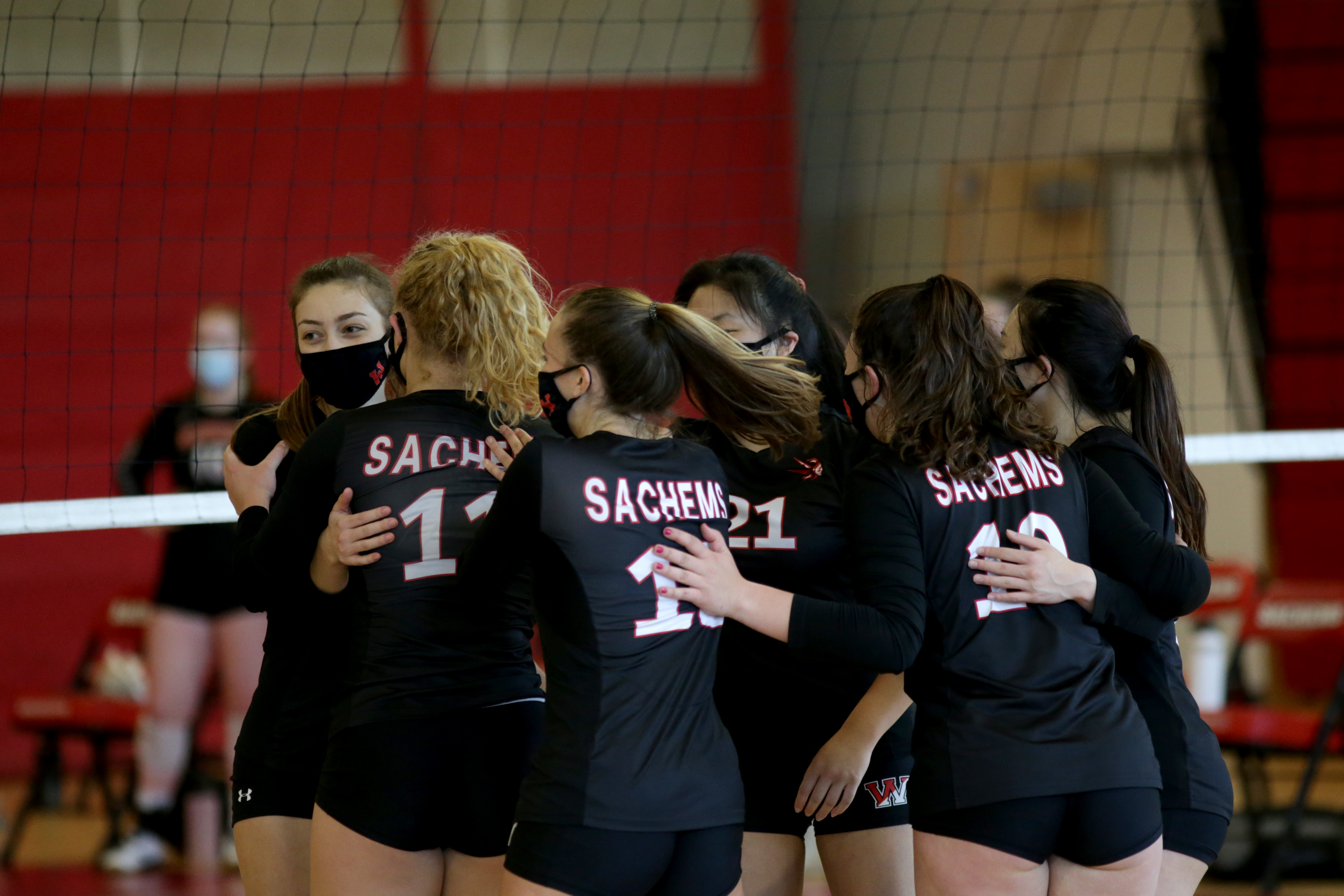Winchester girls' volleyball players have had plenty to celebrate this season, improving to 11-0 with Tuesday's win over Woburn.
