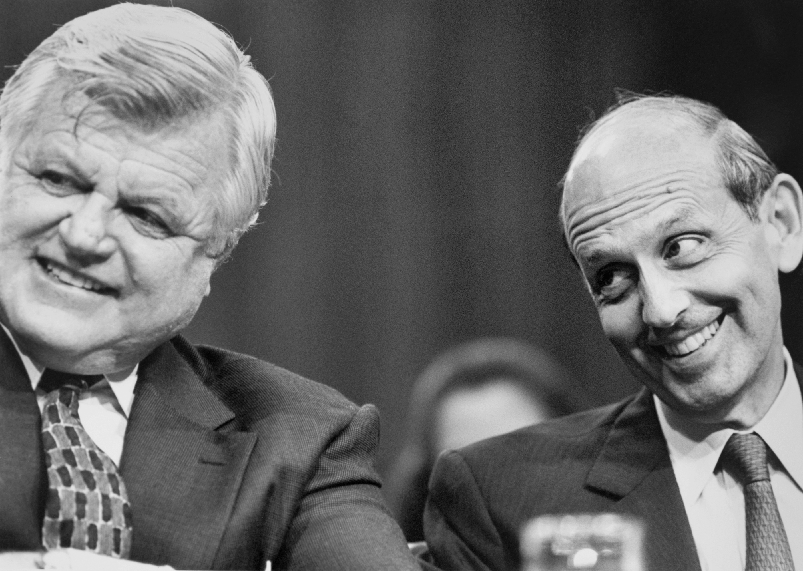 Senator Edward Kennedy with Stephen Breyer at Breyer's confirmation hearing in 1994.