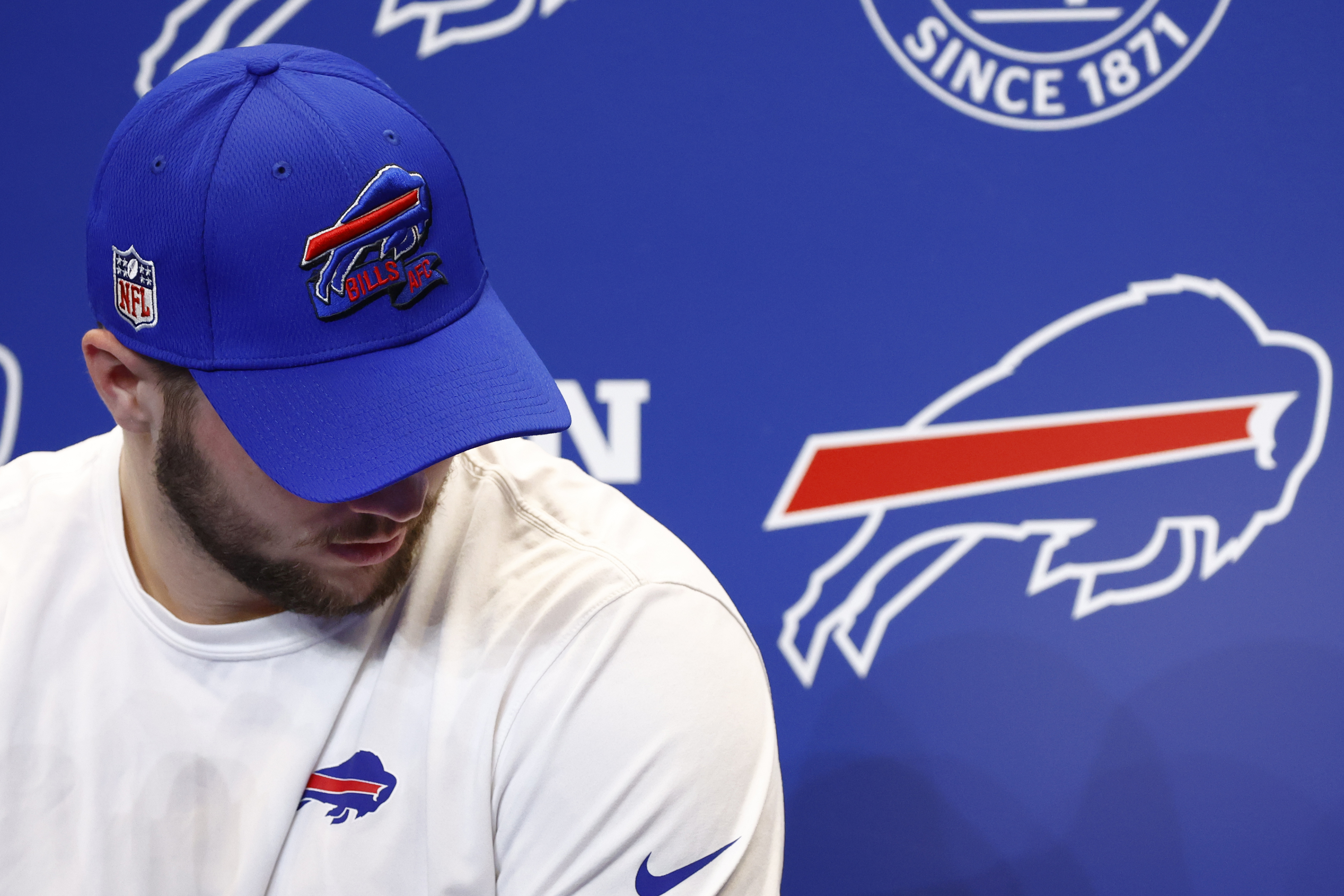 Josh Allen chokes up as he pays tribute to 'perfect man' Sean McDermott for  way coach handled Damar Hamlin collapse