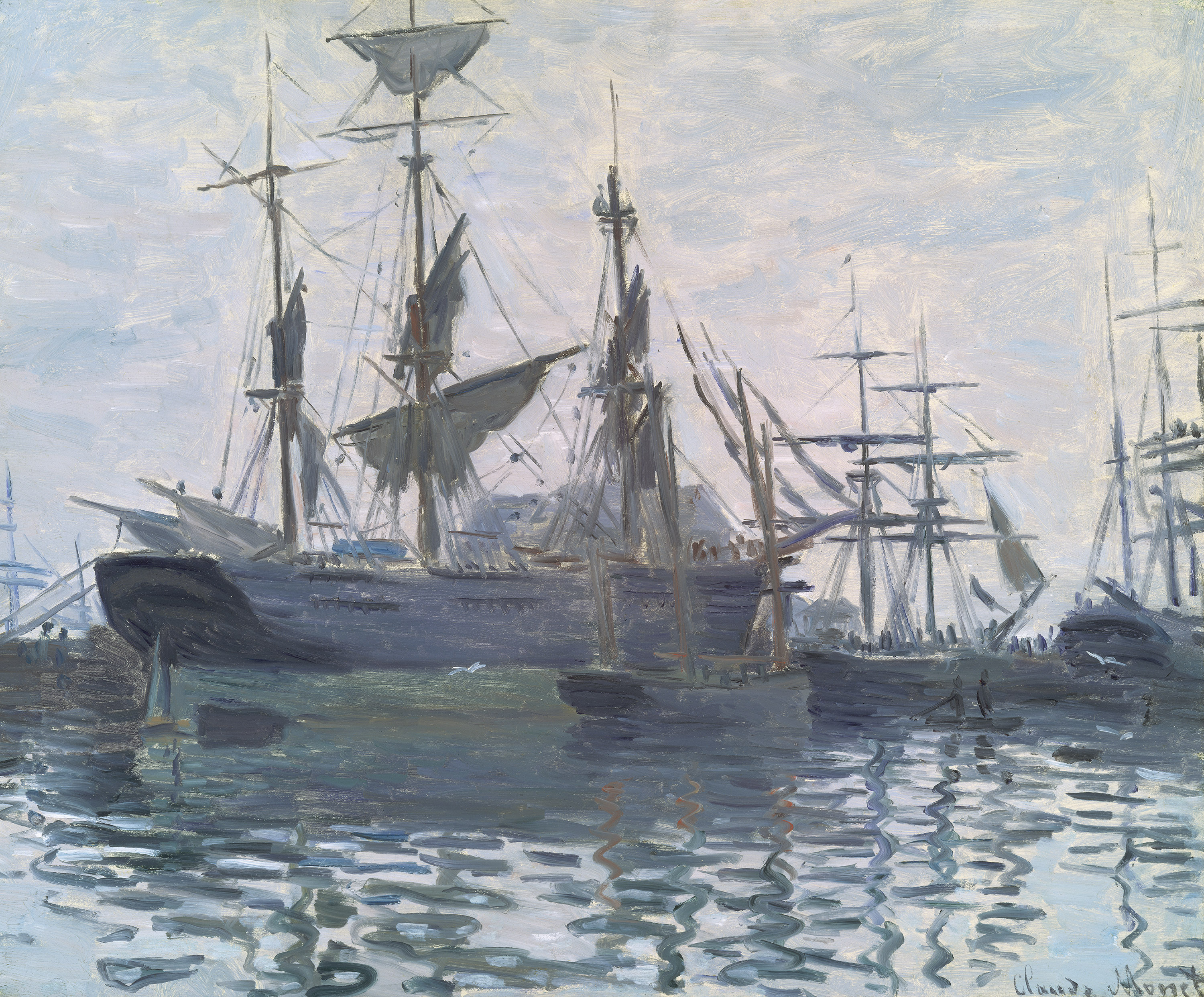 The new show will feature "Ships in a Harbor," painted by Claude Monet in about 1873.