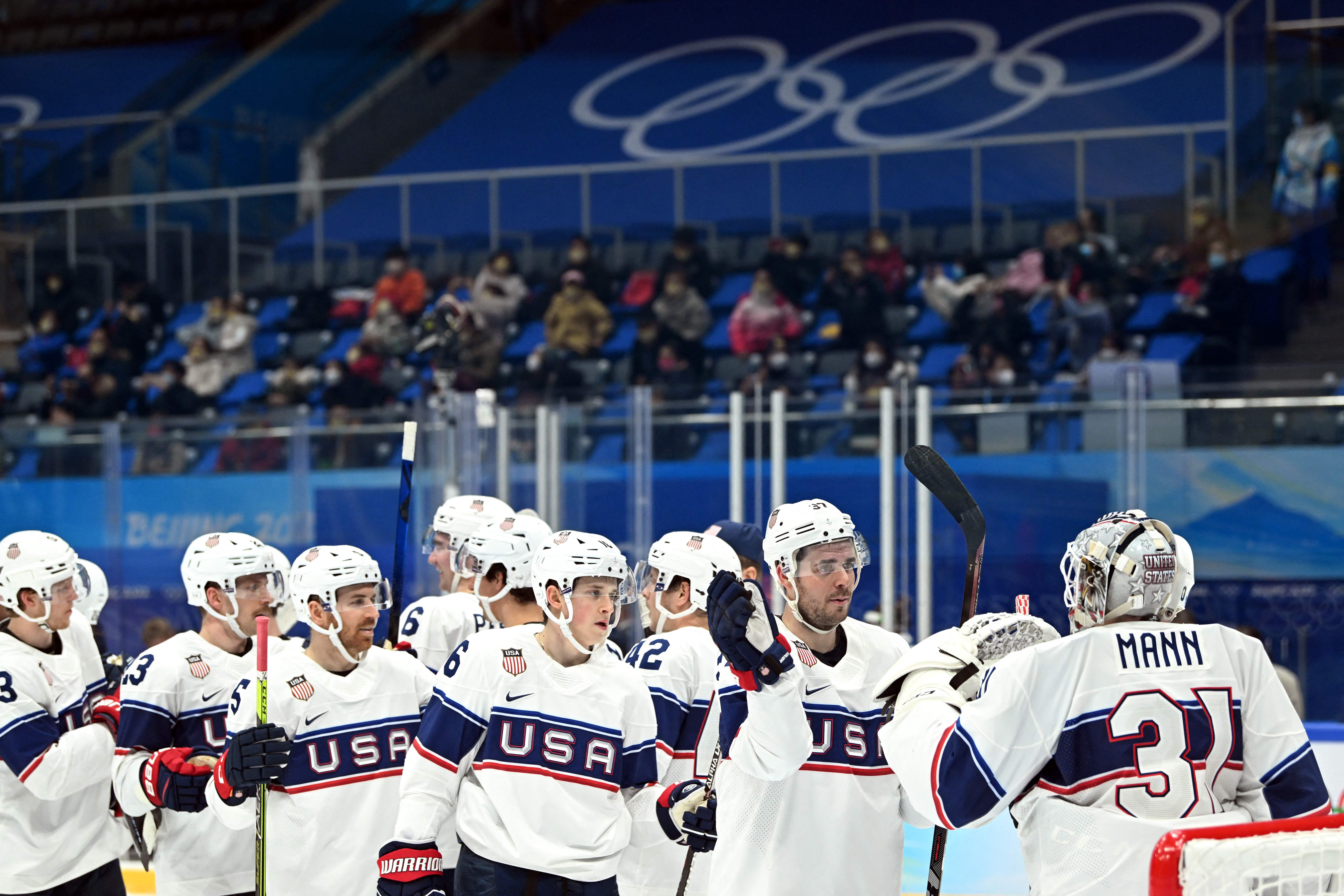 Team USA men's hockey turns away Canada 4-2 in Olympics pool play