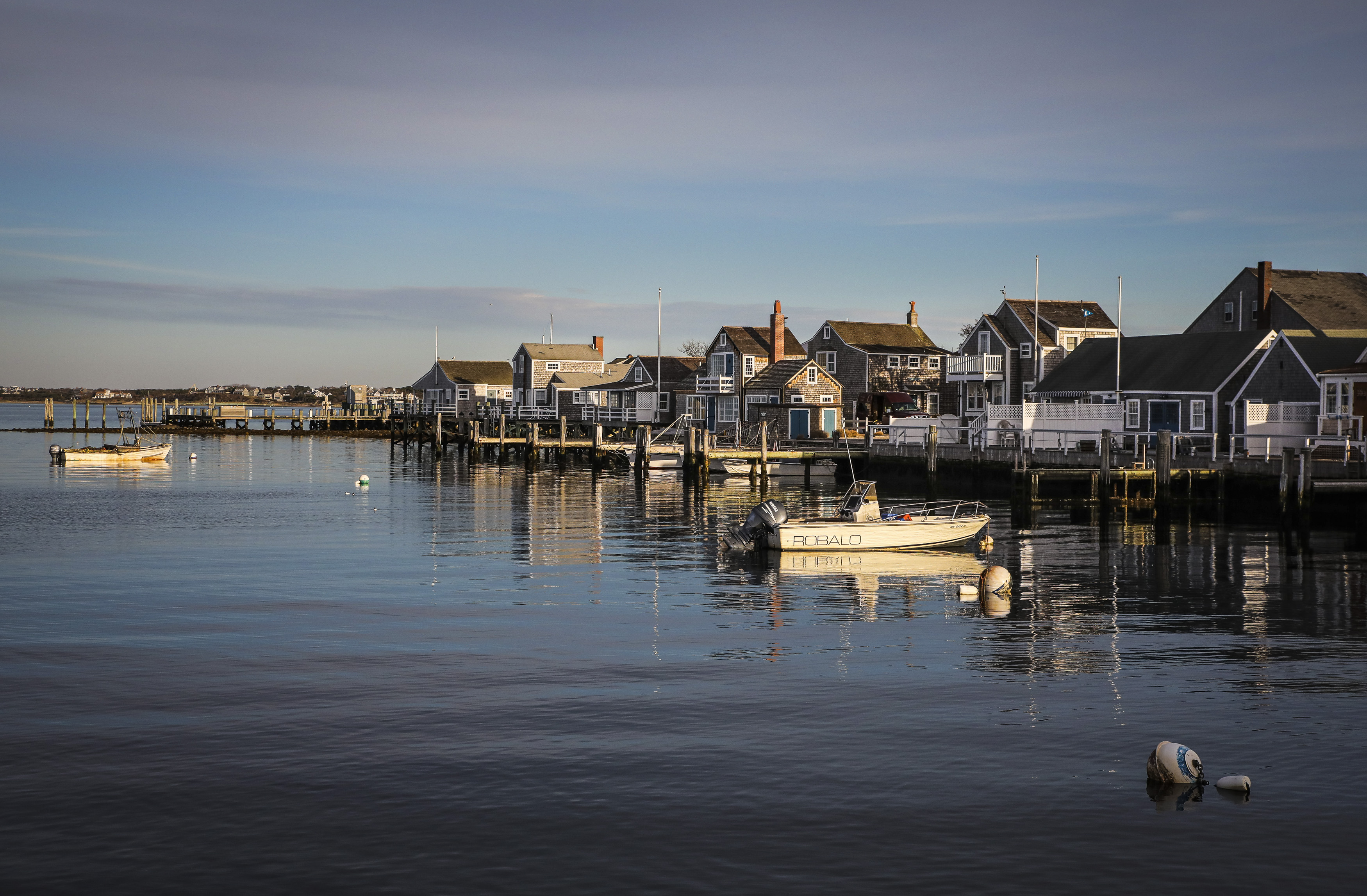 Boats rested in the harbor on Nantucket on Wednesday afternoon.  