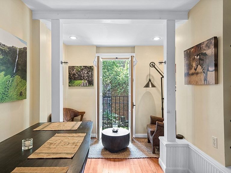 To enter the North End's Skinny House, you have to walk through an entrance on the side of the property.