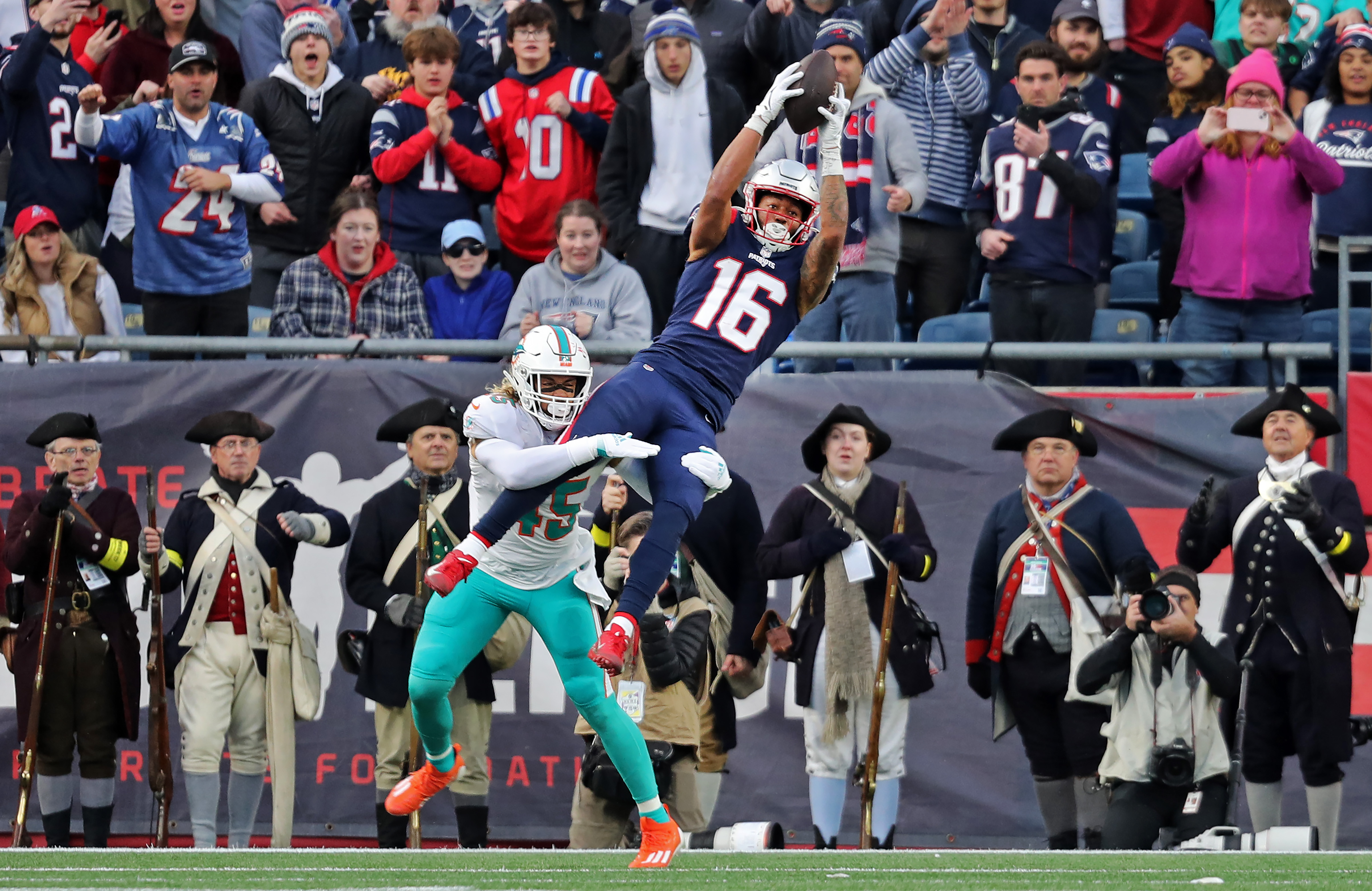 New England Patriots Kyle Dugger Milestone INT For TD Gives Pats 16-14 Lead  Over Miami Dolphins: WATCH - Sports Illustrated New England Patriots News,  Analysis and More