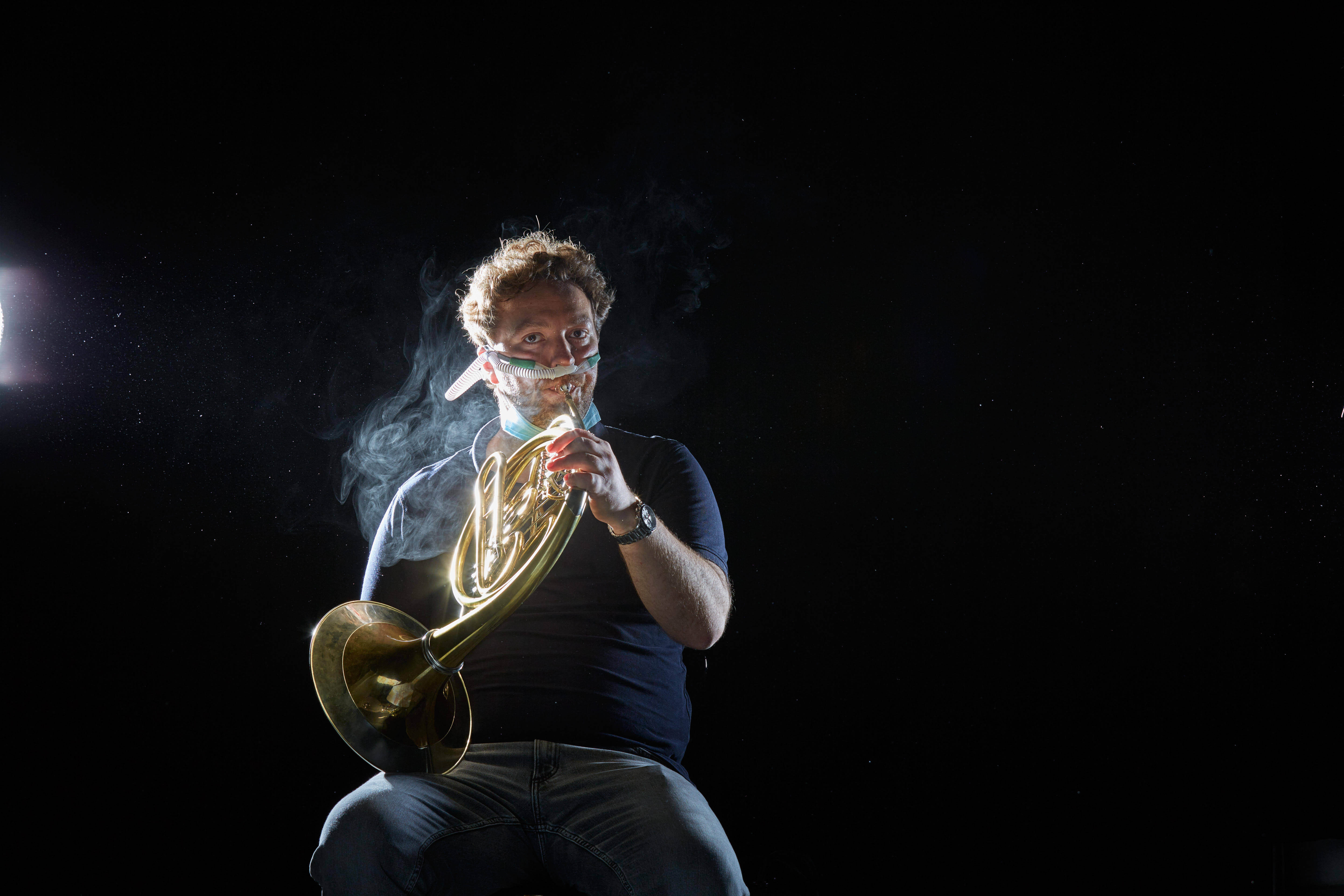 A member of the Vienna Philharmonic participated in a recent study of how air currents and aerosols flow through instruments.