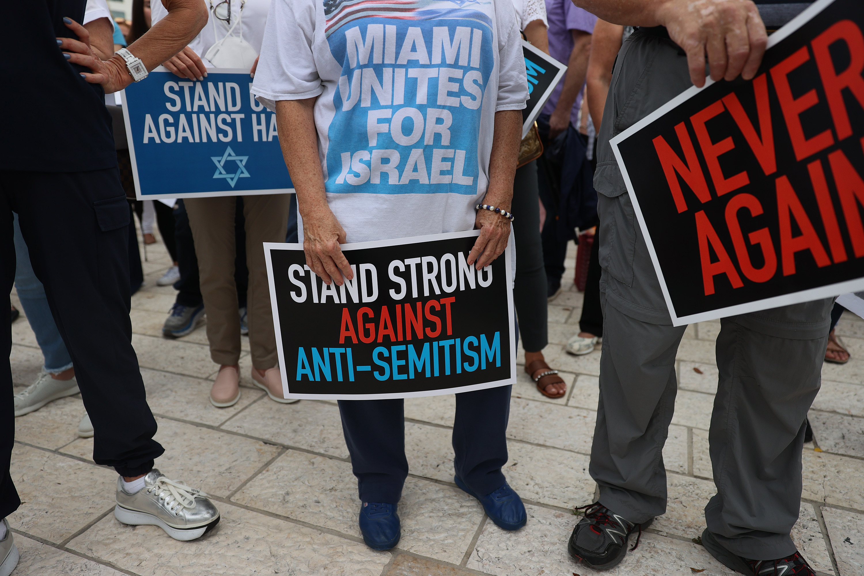 An interfaith rally against antisemitism in Miami Beach, Fla., on June 3.