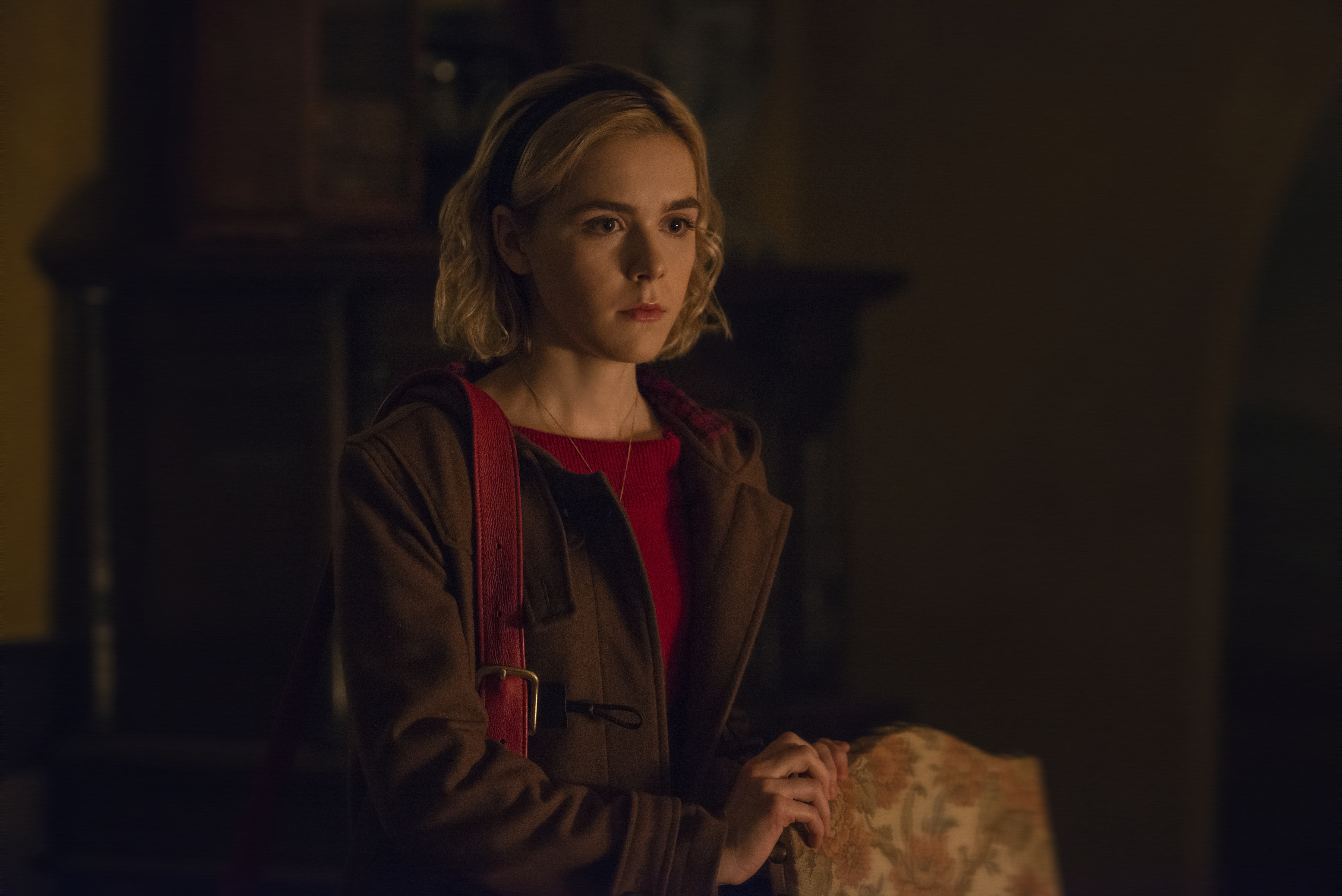 Kiernan Shipka in Netflix’s Chilling Adventures of Sabrina.